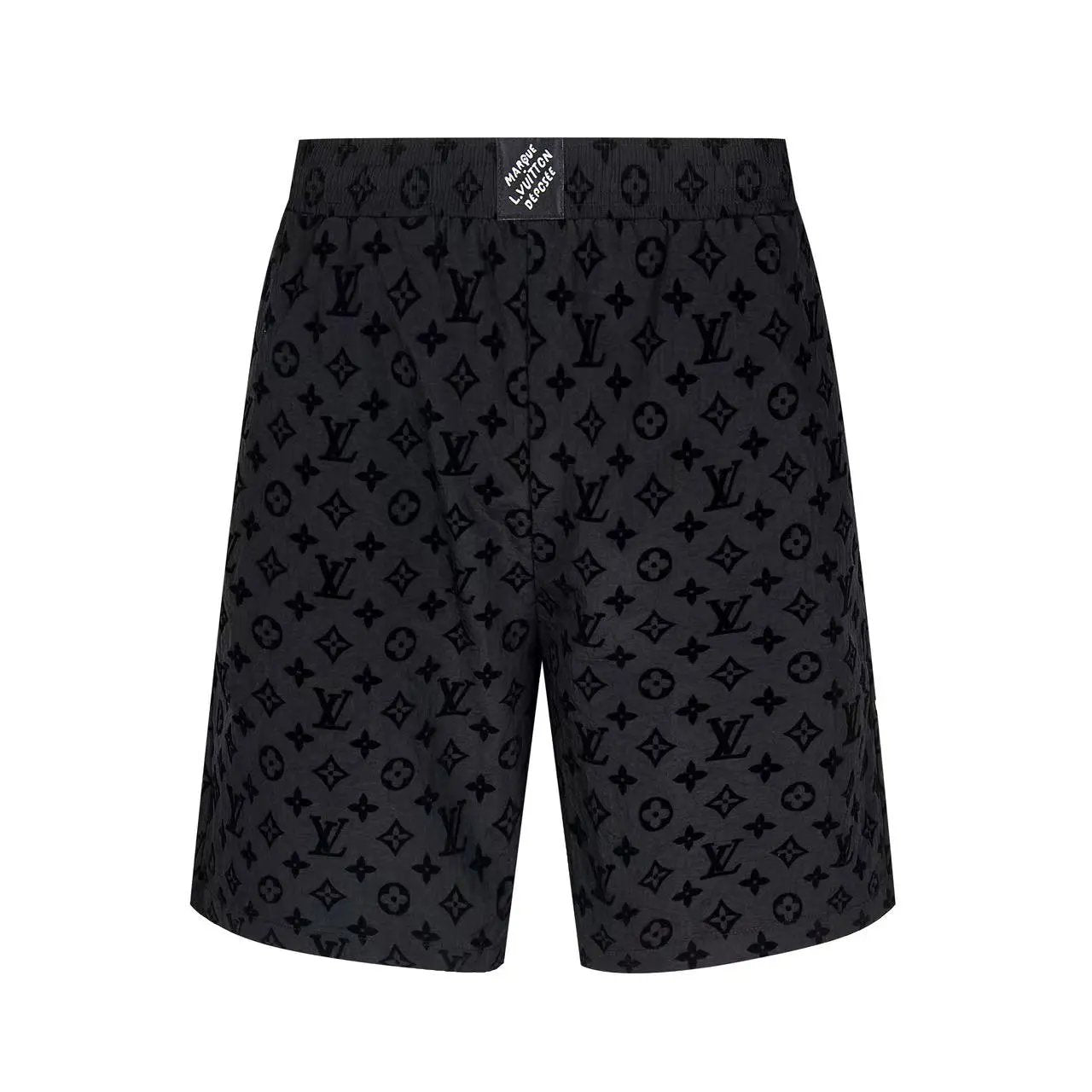 Louis Vuitton LV Shorts Full-width Old Flower Jacquard logo Five-point Shorts25ss New Drawstring Casual5Two-Piece Casual Sweatpants Summer Pants Unisex Pure Cotton Sweatpants