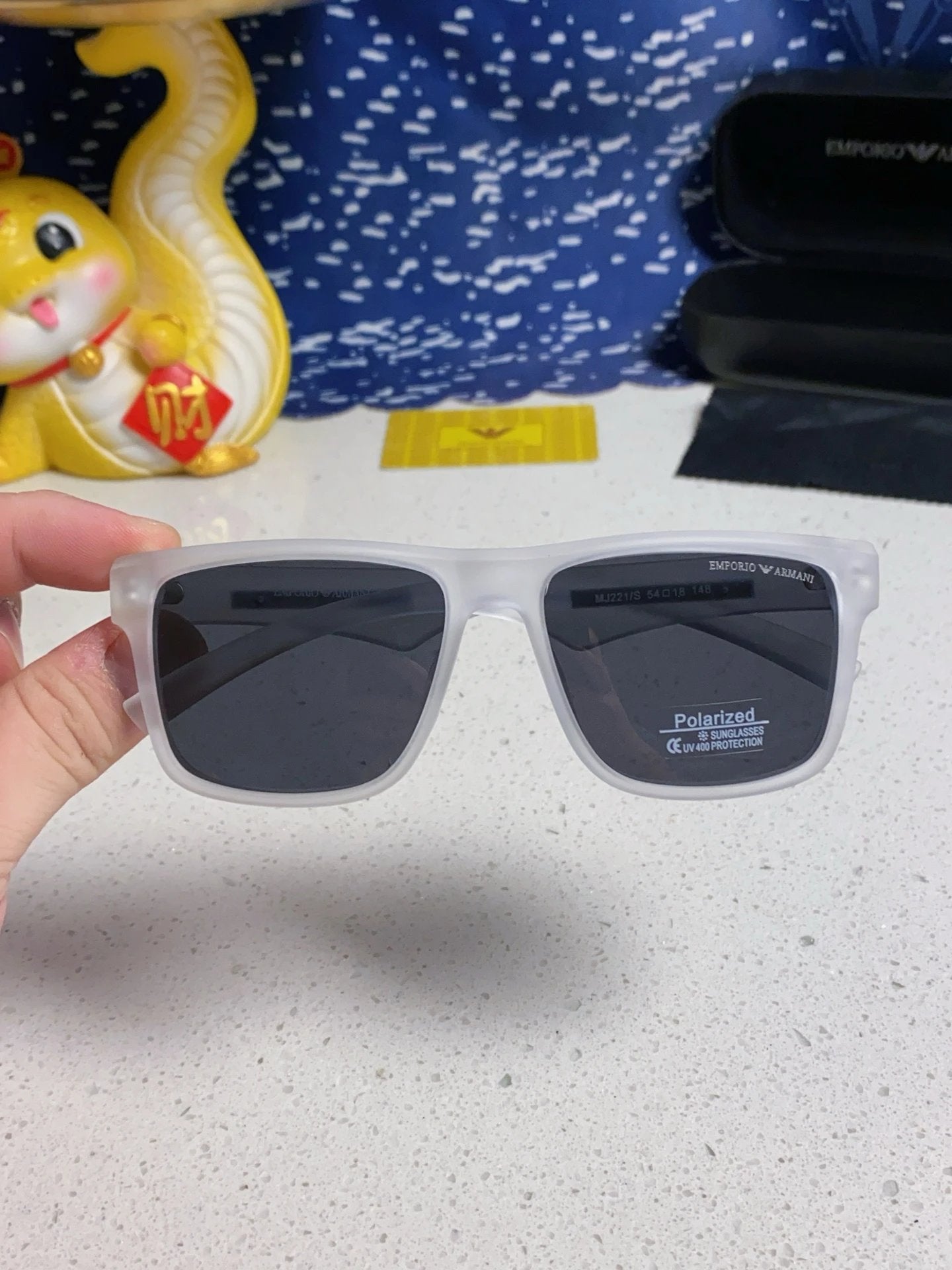 Armani Sunglasses Retro Design Style Sunglasses Slim without Degrees Sun Protection UV Men Lady Couple Same Style Driving Seaside Fishing25ss New Sports Casual Versatile