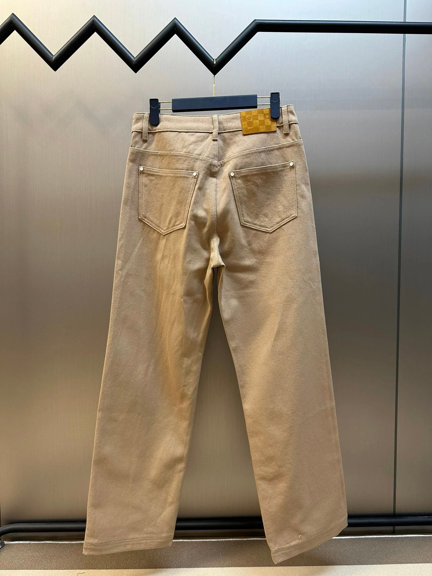 Louis Vuitton LV Jeans Khaki Cargo Straight Jeans Men's Casual Versatile Autumn Winter New Arrival