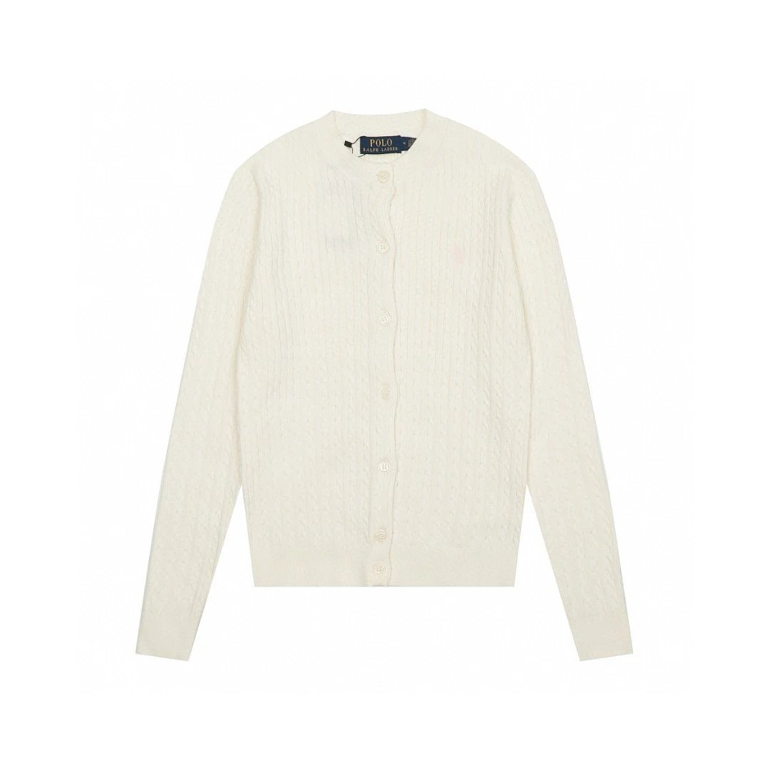 Ralph Lauren Sweater Top Version Standard Fine Twisted Classic Sweater Cardigan Sweater Coat