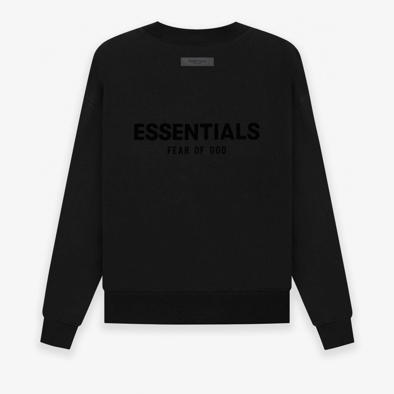 ESSENTIALS Hoodie Top Version Duplex Eight Season Flocking Printed Crew Neck Sweatshirt Men's Spring Autumn American Fashion Brand