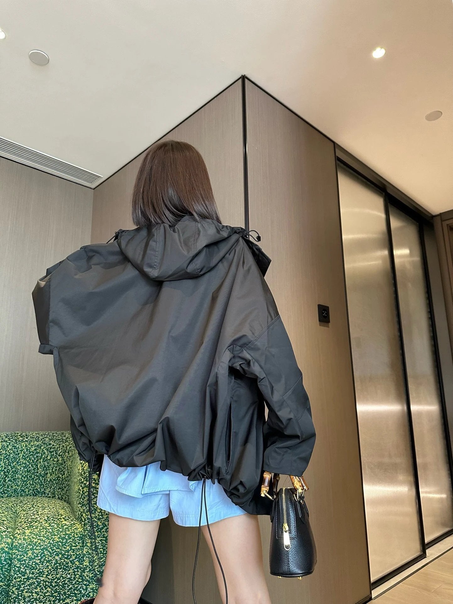 Gucci Jackets 24FW Logo Embossing logo Waterproof Hooded Jacket for Men and Women, Windproof, Waterproof, Outdoor Thermal