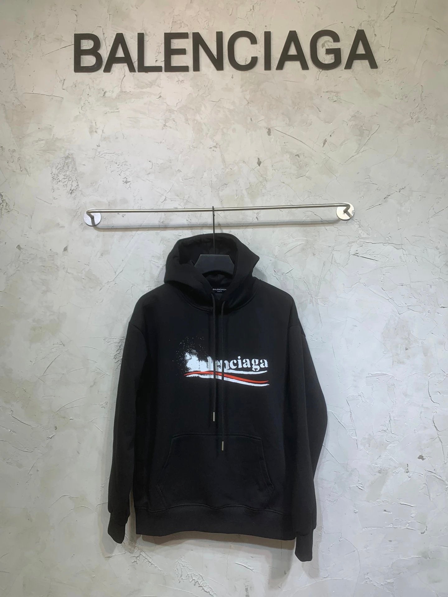 Balenciaga Hoodie Fleece Lined Thickened Graffiti Cola Print logo Hooded Sweatshirt Hoodie Jacket Top Unisex Sports Casual Loose Fit Versatile