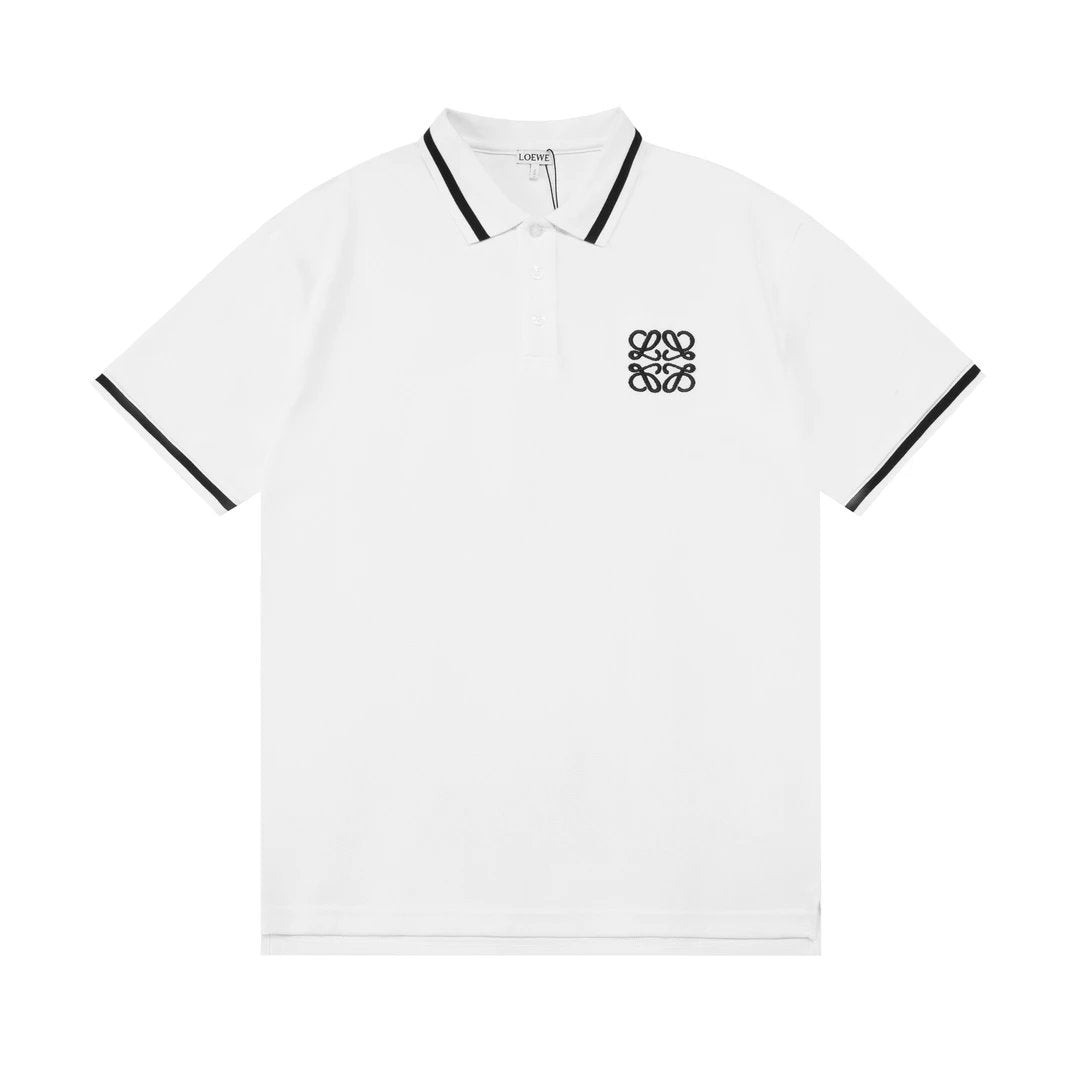 LOEWE T-shirt Chest Letters logo Embroidery POLO Shirt Lapel Short Sleeve25ss New Unisex Commuter Short Sleeve Summer Loose Fit T Business Shirt Plus Size T-Shirt