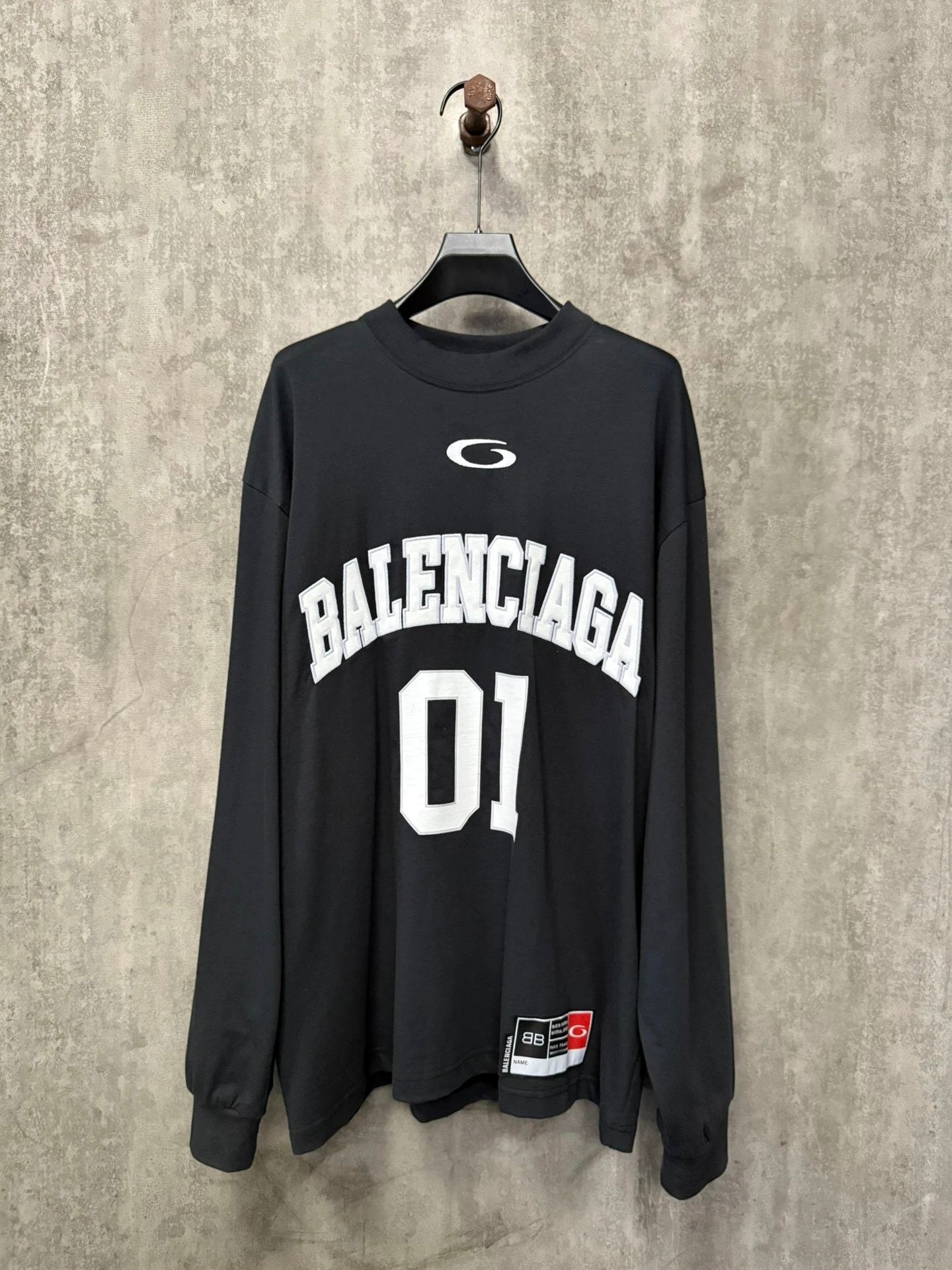 Balenciaga Hoodie 25ss Basketball Series01Long Sleeve Crew Neck Sweatshirt Unisex Loose Fit Versatile