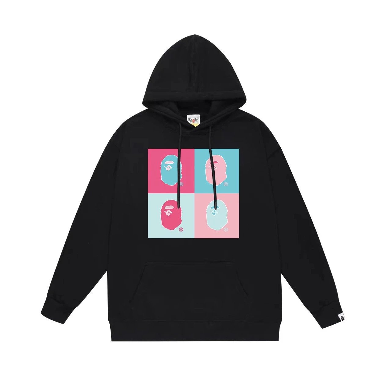 Bape Hoodie 2024Autumn and Winter New Japanese Fashion Brand Pullover plus Size Loose Hoodie Male and Female Couples Wear Teen Fashion Brand Sweater-CY