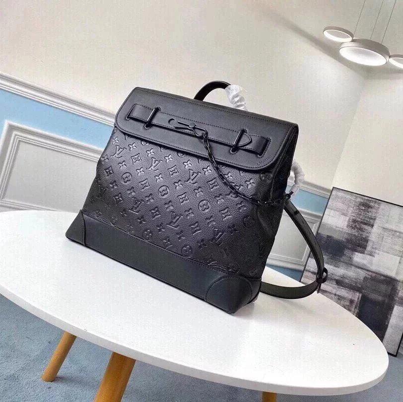 Louis Vuitton LV briefcase Top version **Level Surrogate Shopping STEAMER Small Size Handbag Men's and Women's Bags M4447355701Steamer Small Size Handbag Men's Chain Backpack Briefcase Shoulder Messenger Handbag