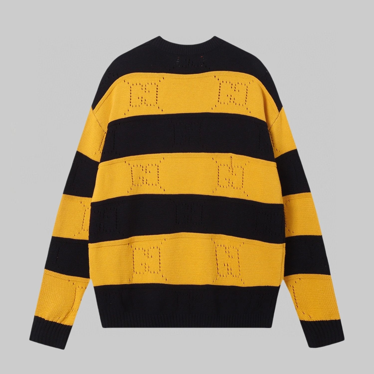 Gucci Sweater GG Striped Wool Crew Neck Sweater Long Sleeve Pullover Unisex Thickened OS Loose Fit Top Versatile Casual Jacket Lazy Style