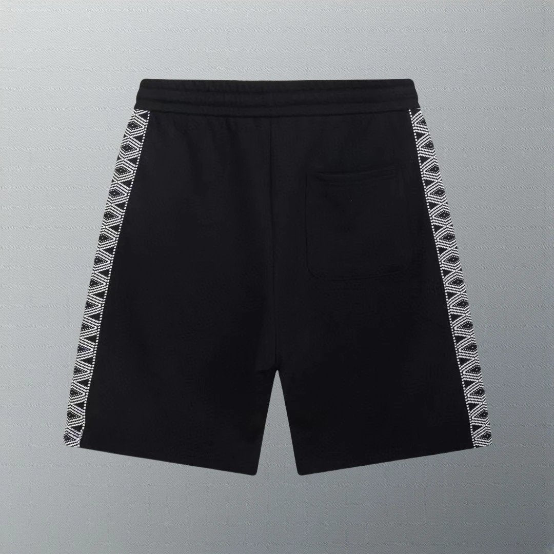 LOEWE Shorts Front Letter Embroidery with Patchwork Ribbon logo Five-point Shorts25ss New Drawstring Casual Pants for Men and Women, Summer Style5Two-in-One Casual Sweatpants Pure Cotton Joggers