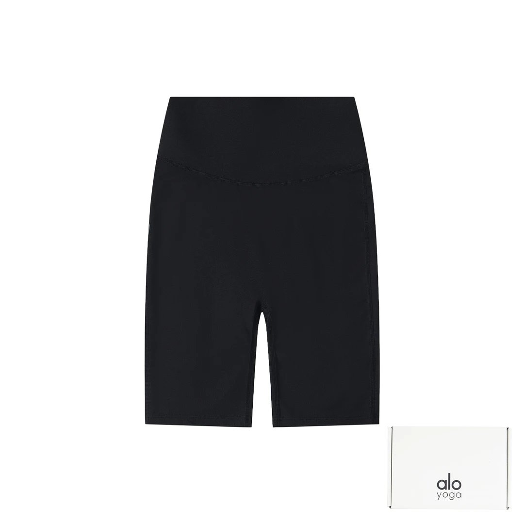 Alo Yoga Yoga Pants Front Body 3D Reflective logo Yoga Shorts Five-Point Shorts25ss New Drawstring Casual5Two-Piece Casual Sweatpants Summer Pants for Women Pure Cotton Sweatpants