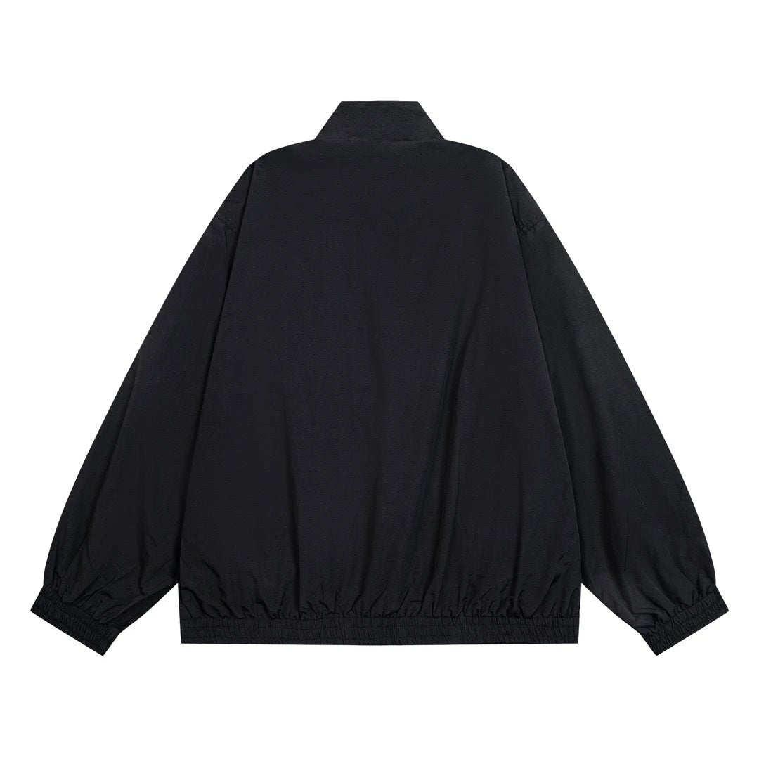 Balenciaga Jackets Matching Pants Double Ring Letter Embroidery Sports Set Limited Stand Collar Jacket Coat Casual Loose Versatile Zipper Cardigan os Unisex Style24ss Autumn and Winter New Products