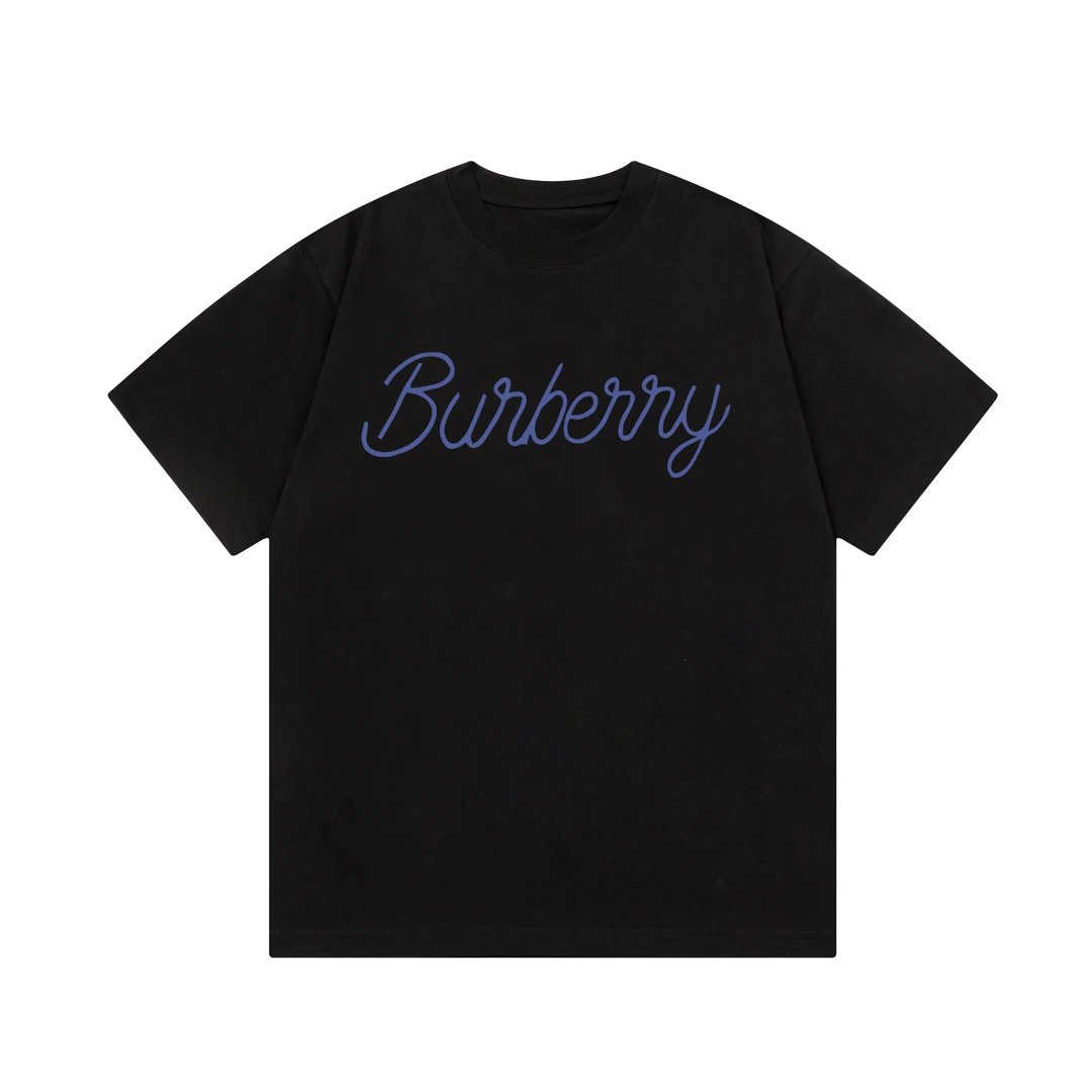 Burberry T-shirt Chest Letter Print Logo Logo Crew Neck Short Sleeve25ss New pure cotton T Unisex T-Shirt OS Loose Fit Base Shirt Top Half Sleeve T-Shirt