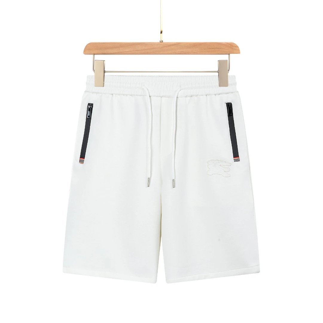 Burberry Shorts Front Knight Patch Embroidery logo Five-point Shorts25ss New Drawstring Casual Pants for Men and Women, Summer Style5Two-in-One Casual Sweatpants Pure Cotton Joggers