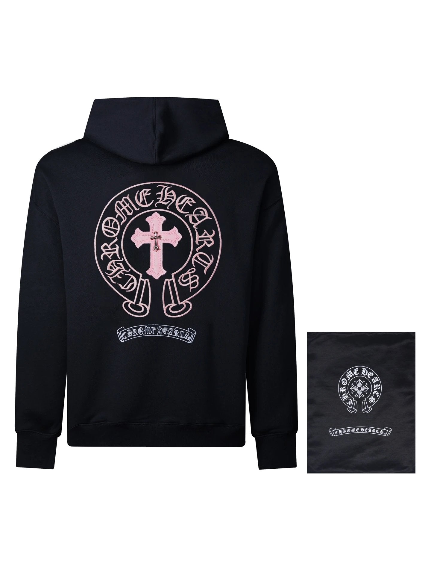 Chrome Hearts Hoodie Heavy Embroidery Sanskrit Hoodie Sweatshirt Casual Loose Fit Pure Cotton Terry Pullover Hoodie Os Unisex Sports Tracksuit Top24ss Autumn and Winter New Products