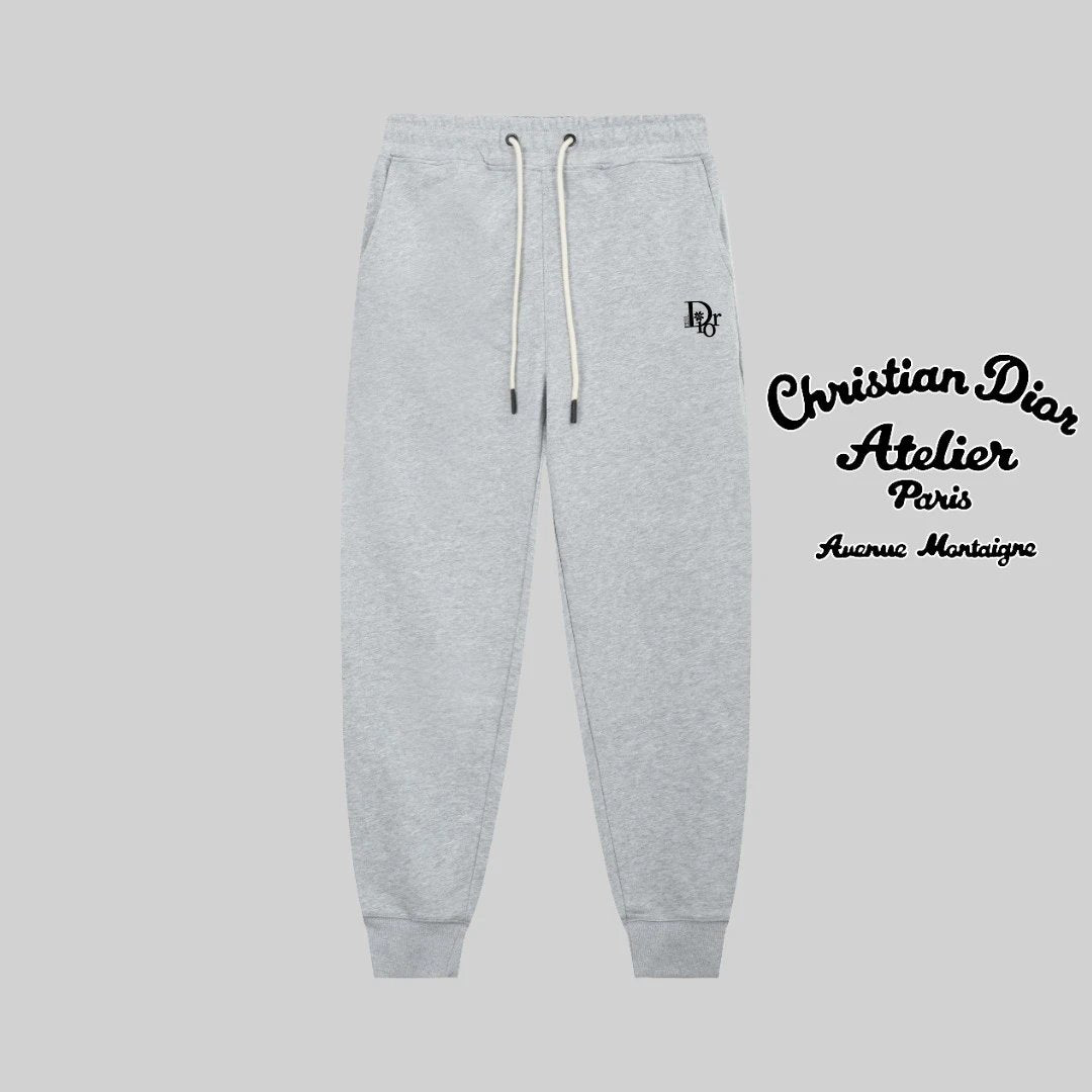 Dior Sweatpants Slim Fit Line Logo Logo Jogger Sweatpants Unisex Winter New Long Pants