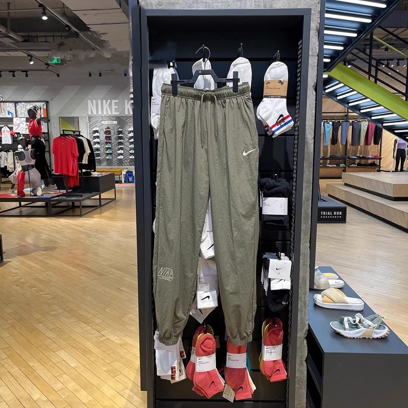Nike Women's Spring and Autumn New Woven Quick-Drying Loose Casual Simple All-Match Ankle-Tied Trousers FQ7008