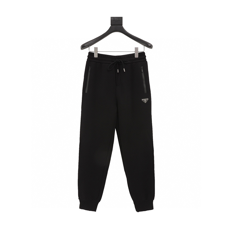 PRADA Sweatpants Embroidered Logo logo Cotton Sweatpants for Men and Women
