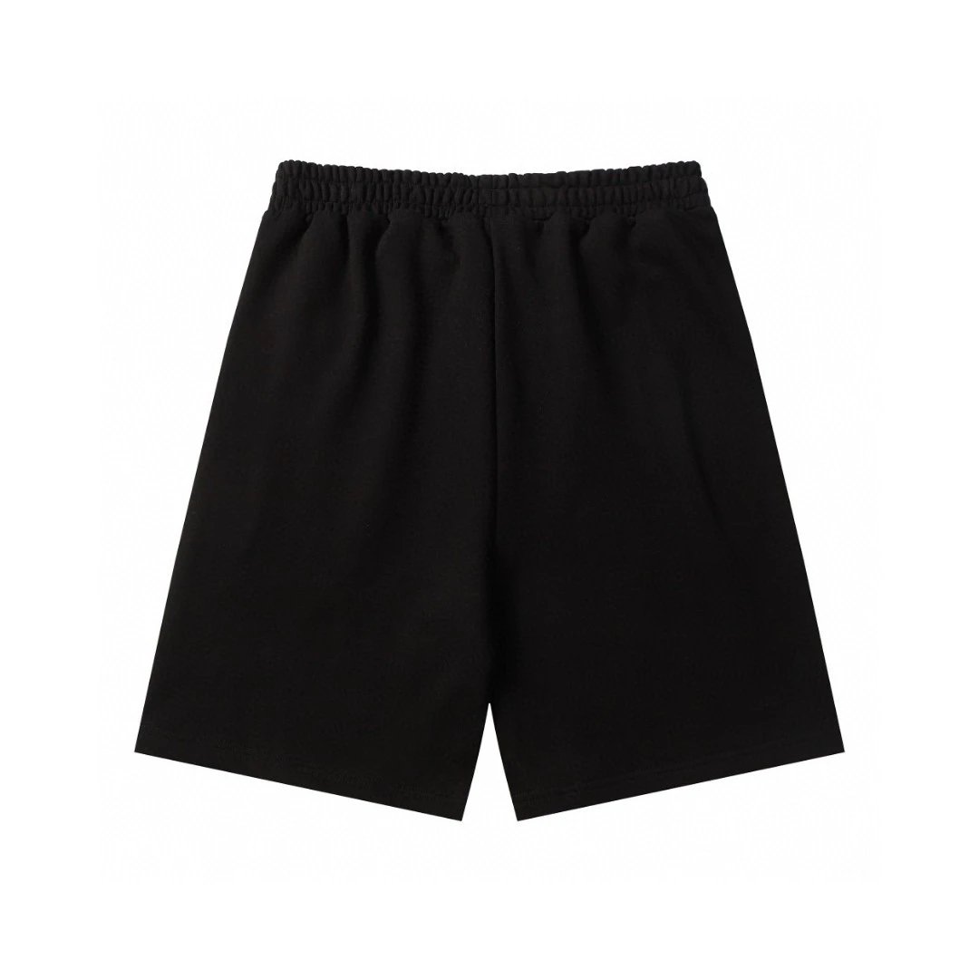 Balenciaga Shorts Double Ring Chain Blogo Heavyweight American Style Casual Summer Shorts with Drawstring5Two-in-One Casual Sweatpants for Men and Women