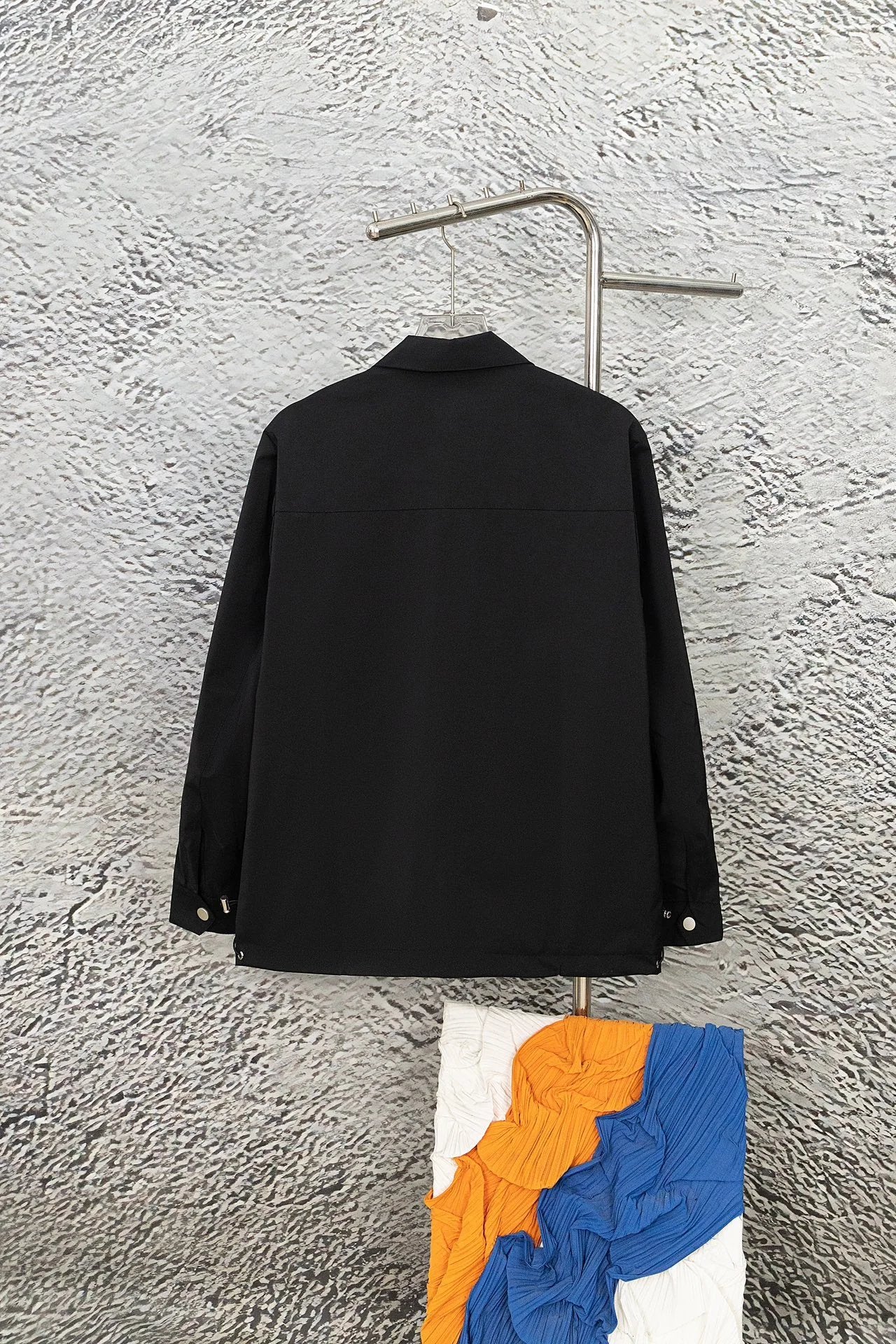 PRADA Jackets Classic Triangle Logo Lapel Jacket Coat Men's Business Casual Versatile Autumn Winter New Arrival