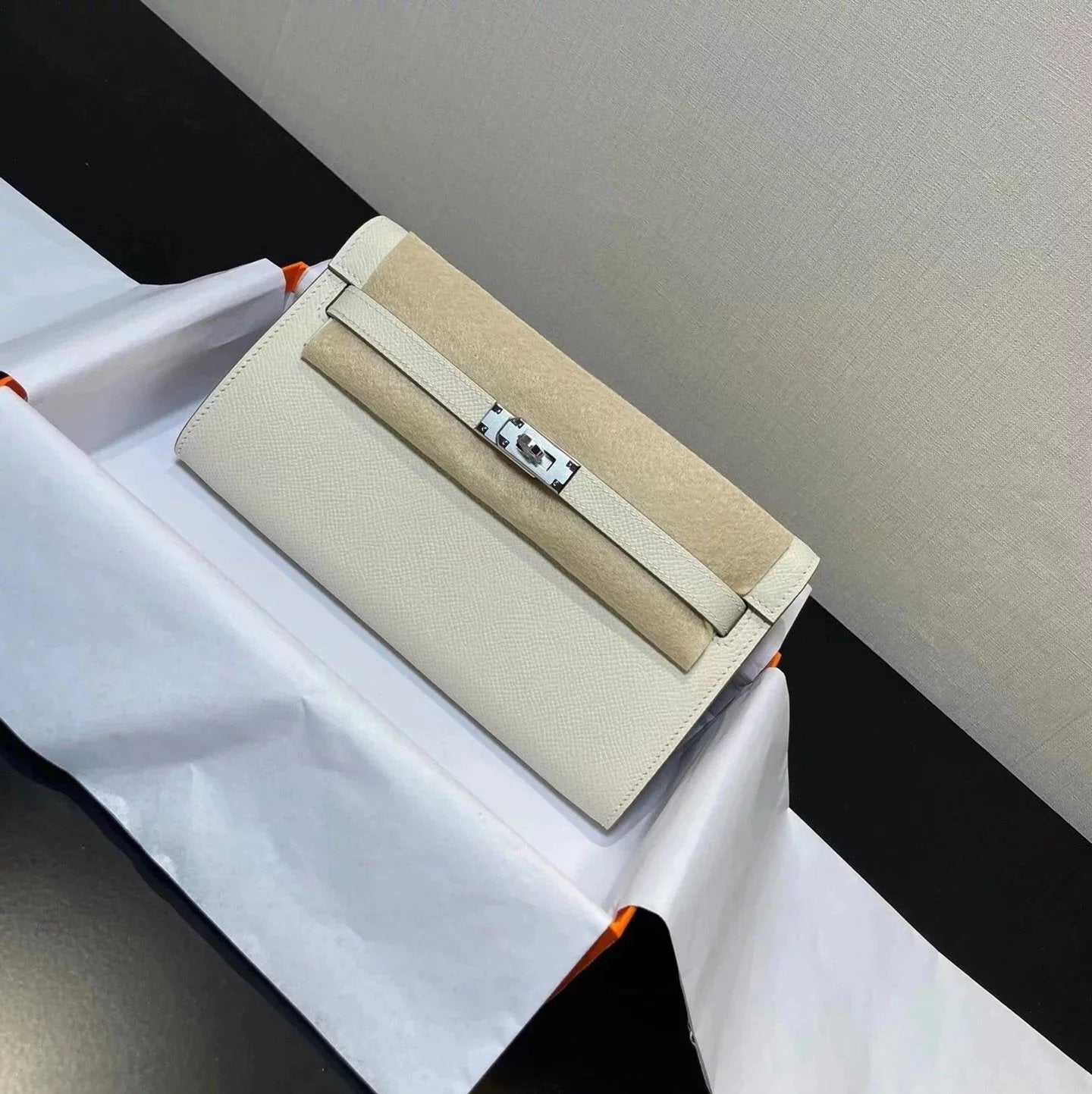 Hermes women's bag Top version hermeskellywoc2021New Second Generation Mini Kelly Bag togoWOC Import Epsom Women's Leather Shoulder Crossbody Bag