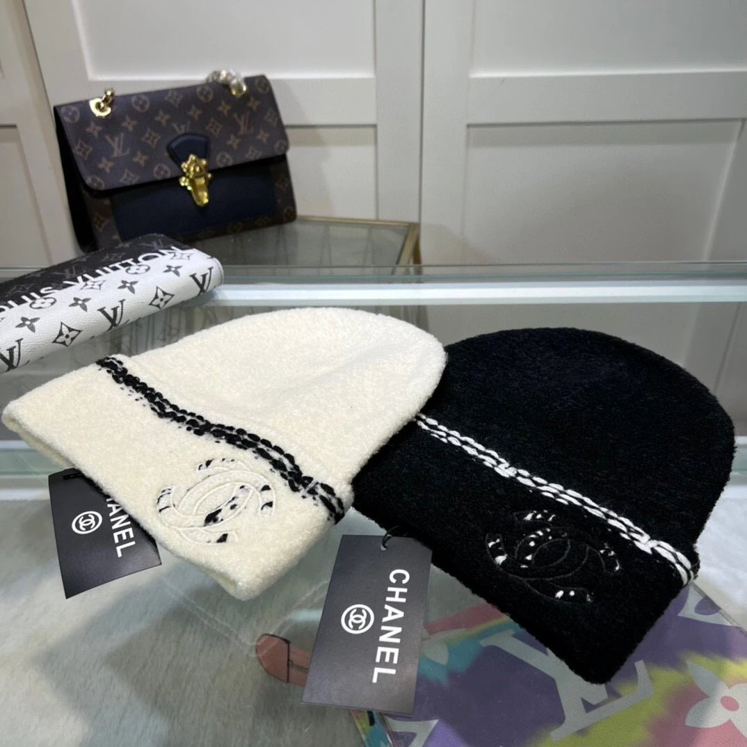 Chanel Hat Casual Hat High Quality Fashion Fashion Brand logo Embroidery Knitted Hat!