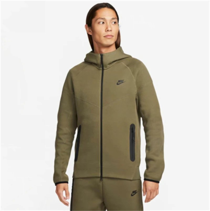 Nike Jackets Hooded Sweater Men's and Women's Same Knitted Zipper Cardigan Sports Jacket Casual Jacket FB7922