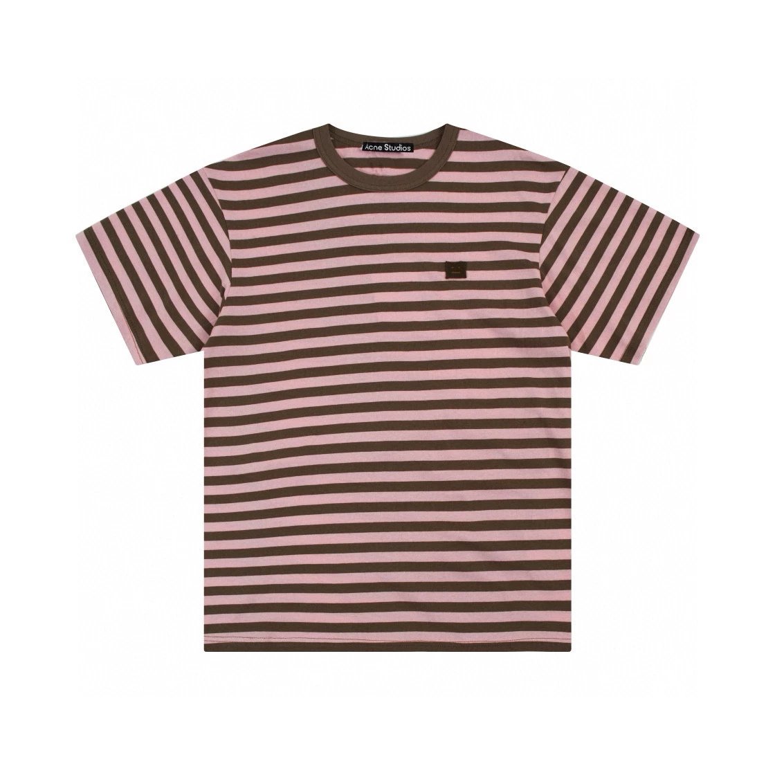 Acne Studios T-shirt Top Version Counter Same Style Pure Cotton Summer Men's and Women's Same Fashion Loose All-Matching2024New Short Sleeve T T-shirt