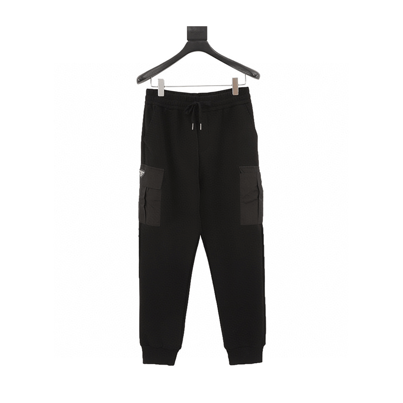 PRADA Jeans Pocket Triangle Mark Cotton Overalls Same Style for Men and Women