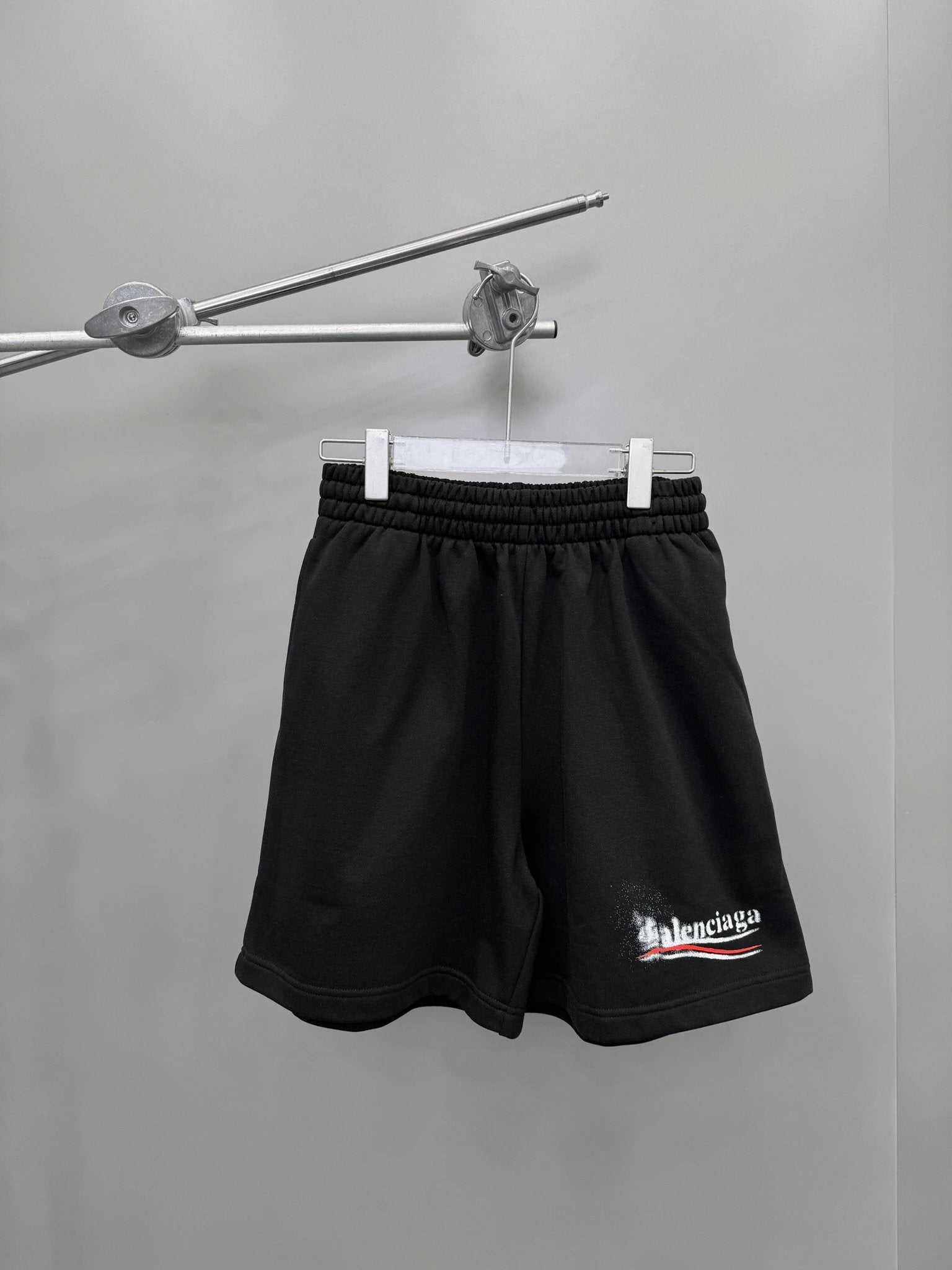 Balenciaga Shorts Dissolving Cola Shorts Five-Point Shorts25ss New Heavy Drawstring American Style Casual Summer Pants5Two-in-One Casual Sweatpants for Men and Women, Pure Cotton Joggers