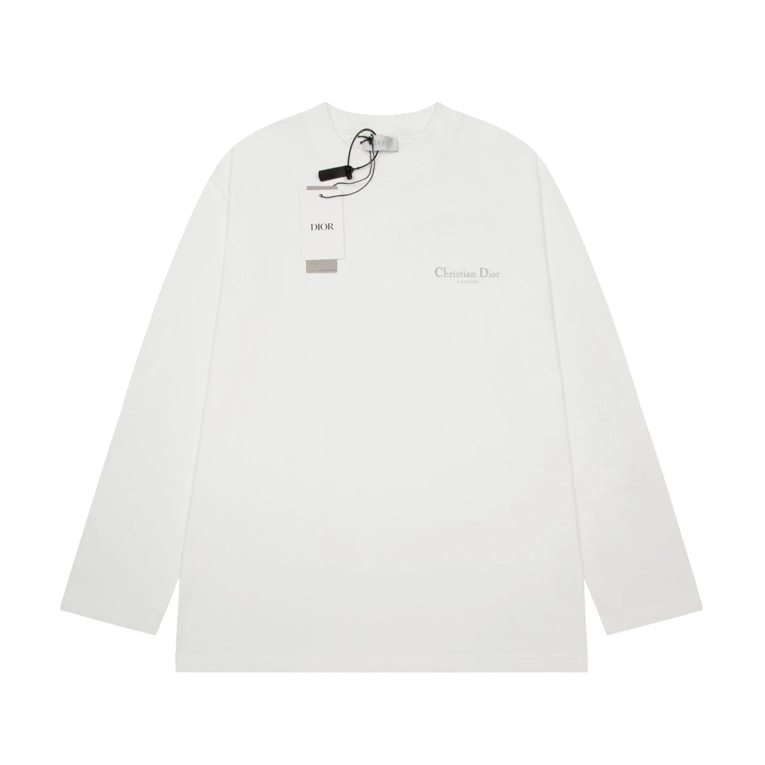 Dior Hoodie Classic Front and Back English Letters logo Round Neck Sweatshirt Long Sleeve Base Shirt Jacket Top Fashion Unisex Sports Casual OS Loose Fit Versatile New Autumn Winter Collection