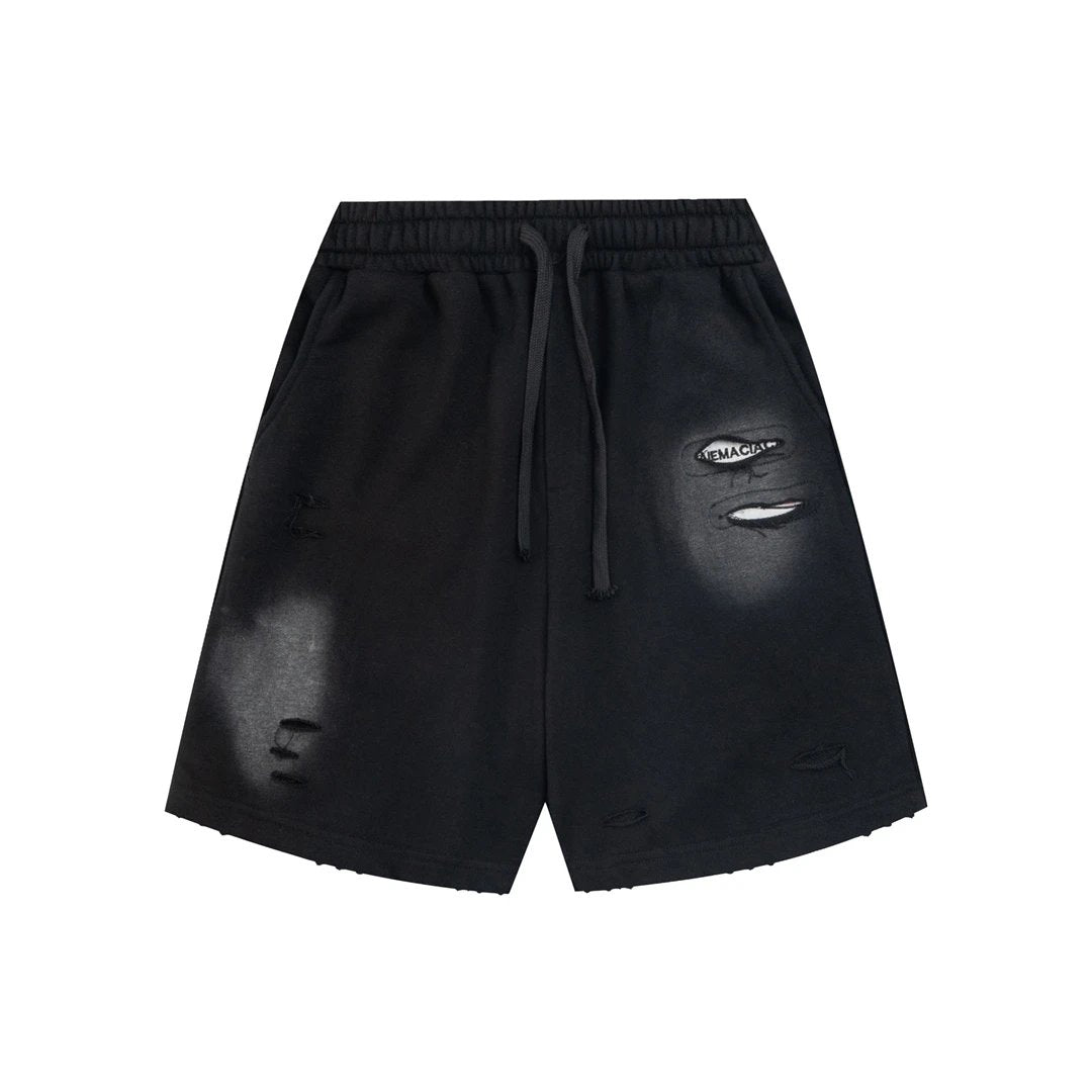 Balenciaga Shorts Front Cut Coca-Cola Letter Embroidery logo Five-point Shorts25ss New Drawstring Casual5Two-Piece Casual Sweatpants Summer Pants Unisex Pure Cotton Sweatpants