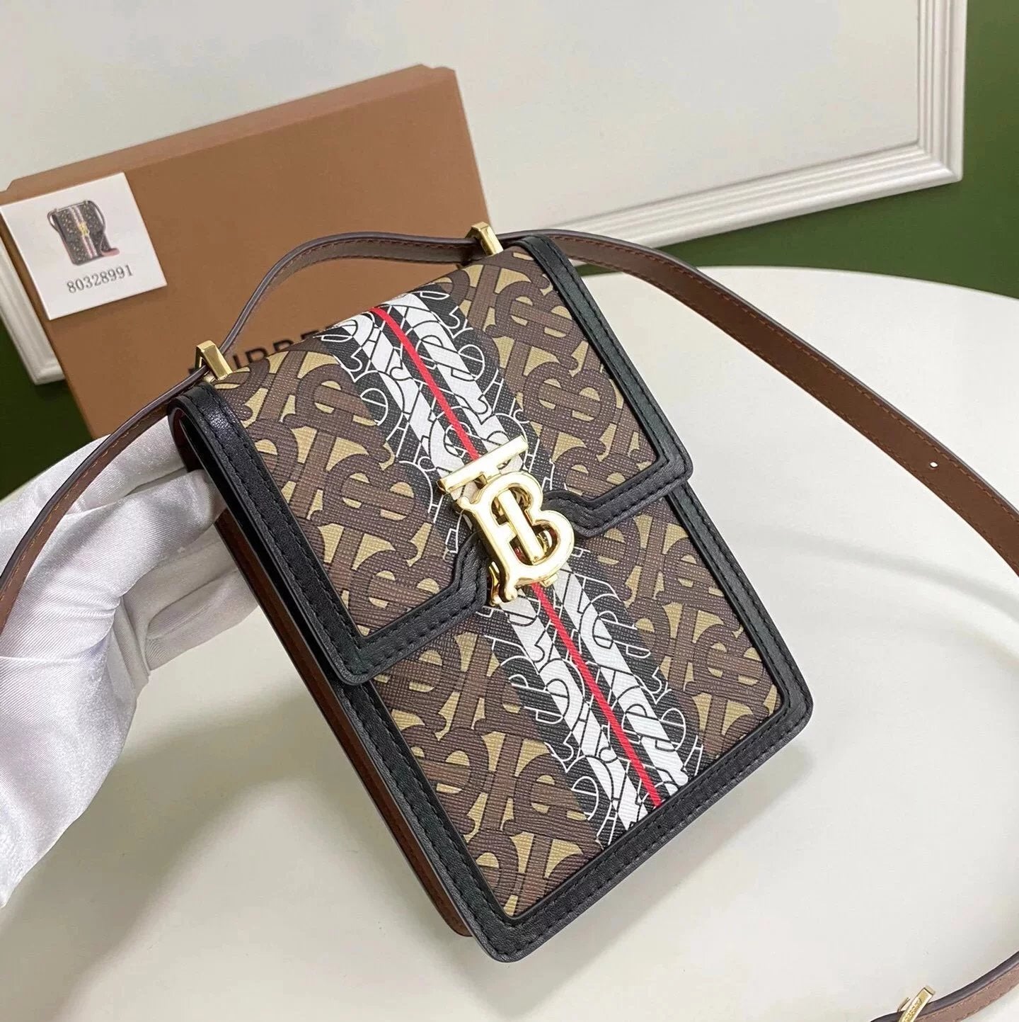 Burberry Women's Bag Top version New Mobile Phone Bag Robin Lobin Bag Shoulder Bag Crossbody Bag Men's and Women's Bags Men and Women Same Style Thomas