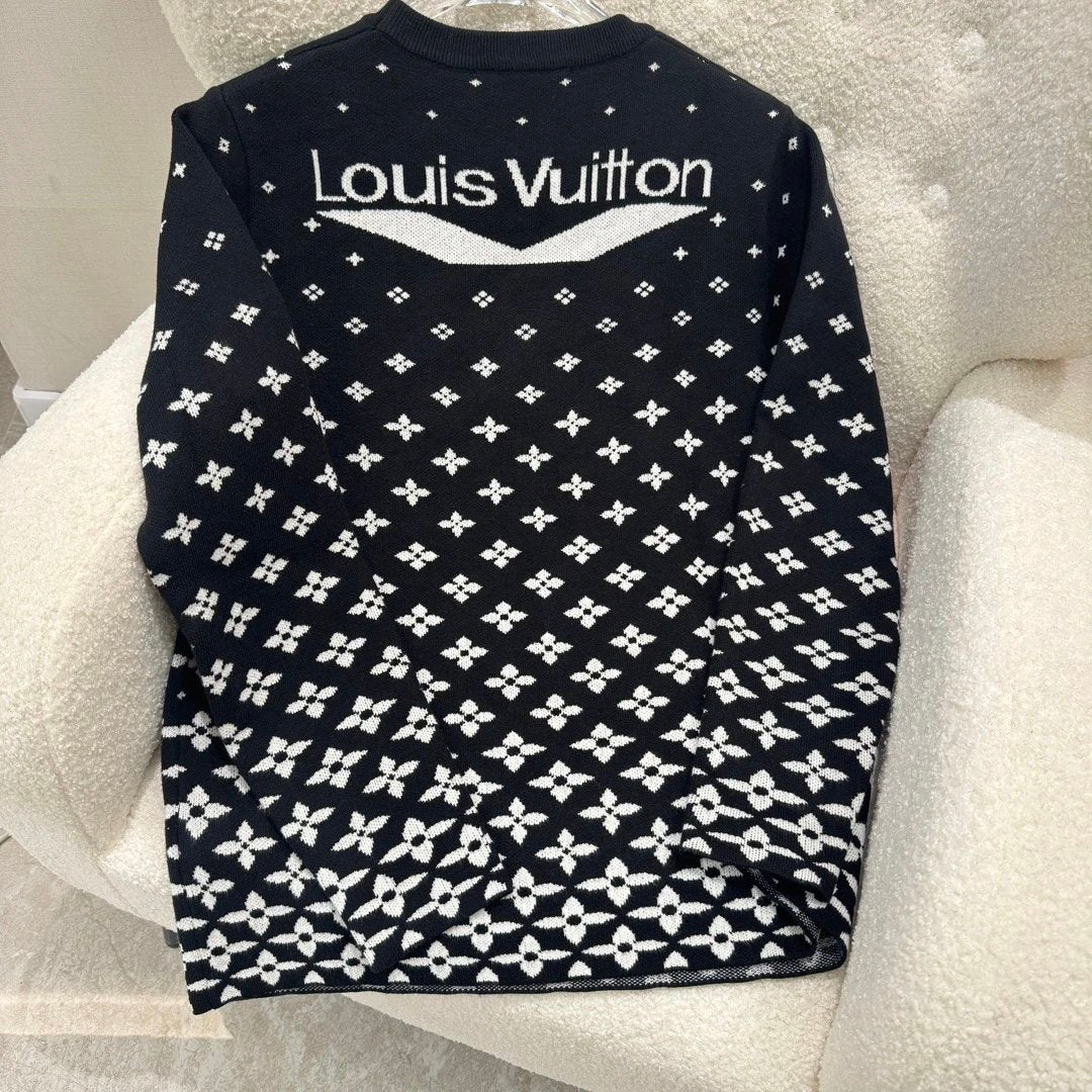 Louis Vuitton LV Jackets Ski Christmas Knit Pullover Long Sleeve Thickened Lazy Style OS Loose Fit Top Versatile Casual Jacket