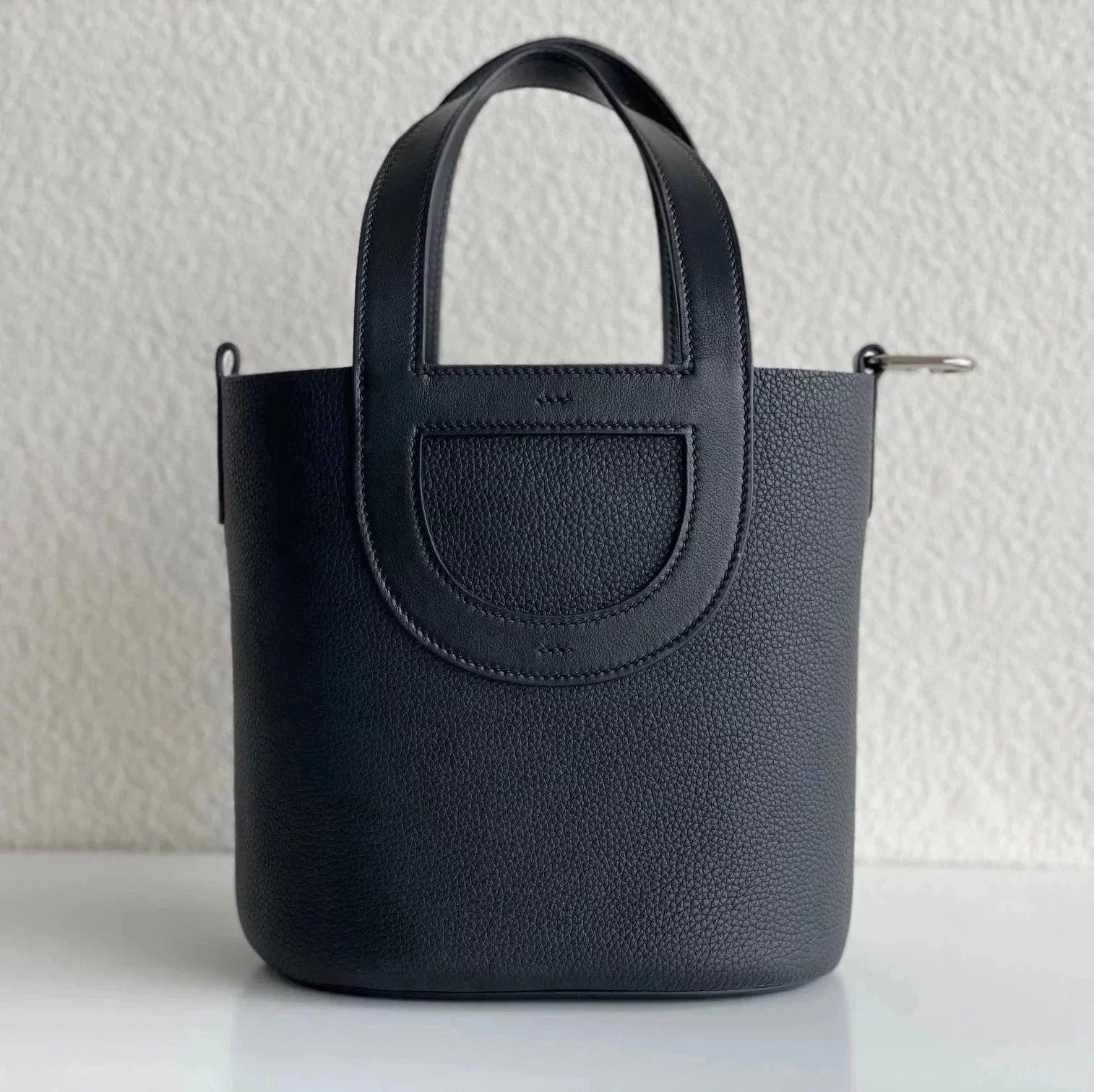 Hermes women's bag Top version Picotin18cm Pig Nose Bucket Bag Handmade TC Women's Leather Handbag