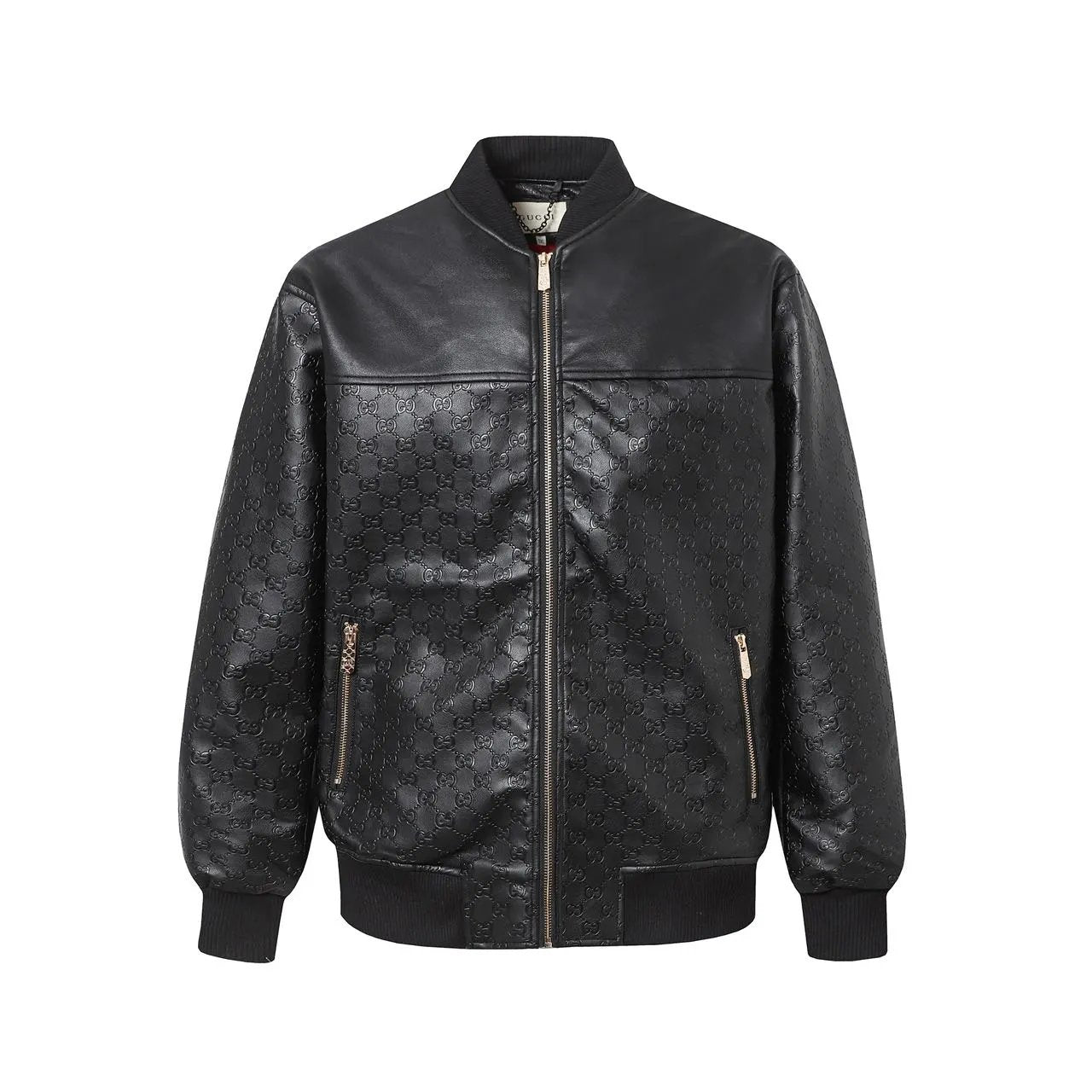 Gucci Jackets Jacquard Leather Jacket Pilot Baseball Jacket Coat Unisex Autumn Winter New Sports Casual Loose Versatile