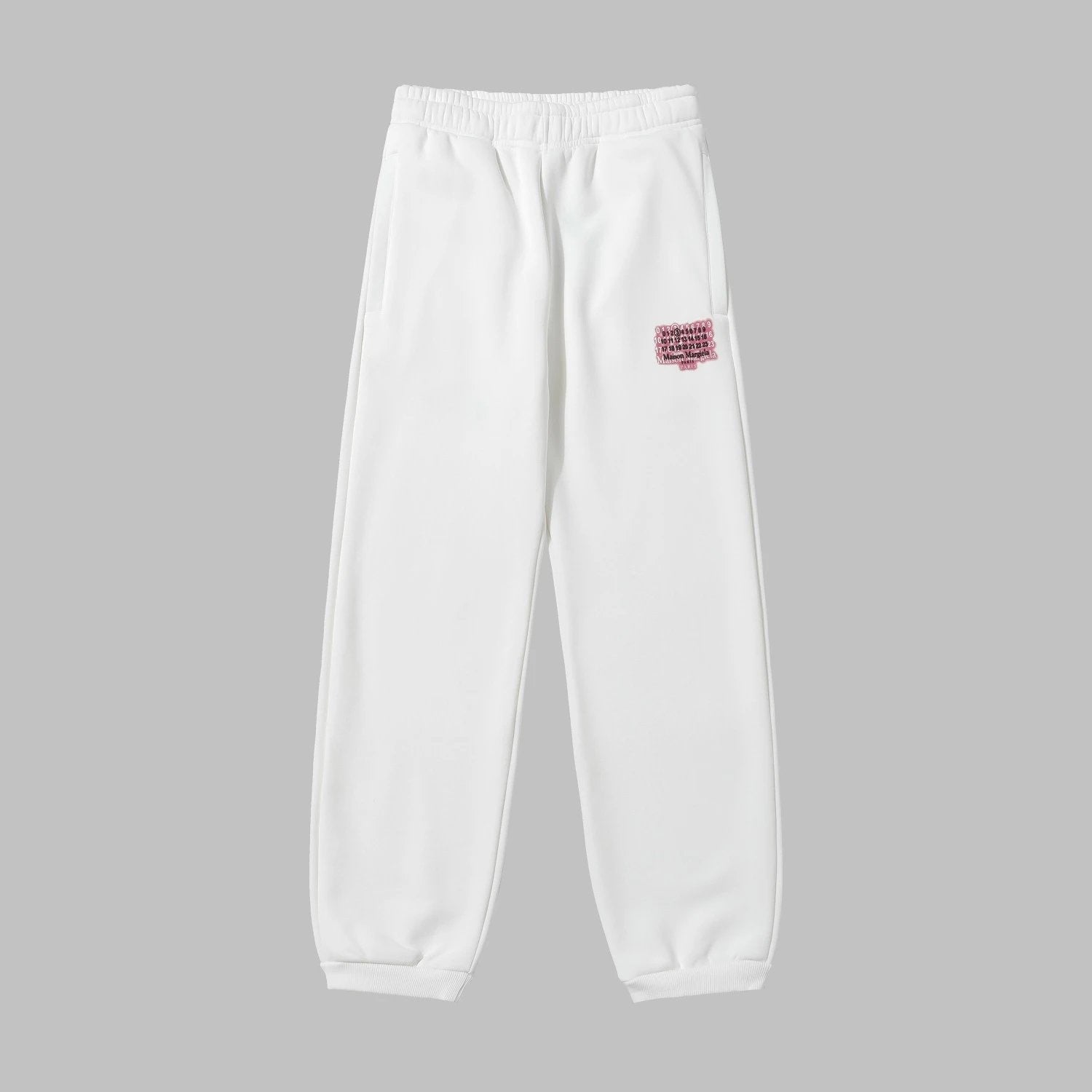 Maison Margiela Sweatpants Fleece-Lined Thickened Foam Printed Pattern Jogger Sweatpants Autumn Unisex Pure Cotton Long Pants Drawstring Winter Loose Plus Size Casual Pants