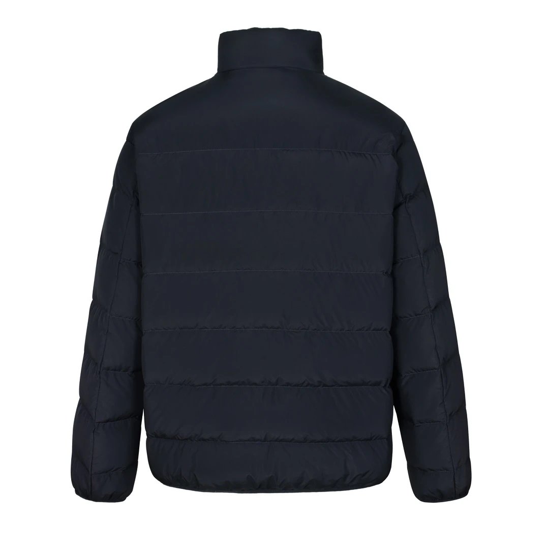 Gucci Down Jacket 24FW Striped Lamination Logo Stand Collar Down Jacket Unisex Fluffy Hooded Long Sleeve Puffer Coat Winter Thickened Warm Outerwear Loose Versatile Fashion