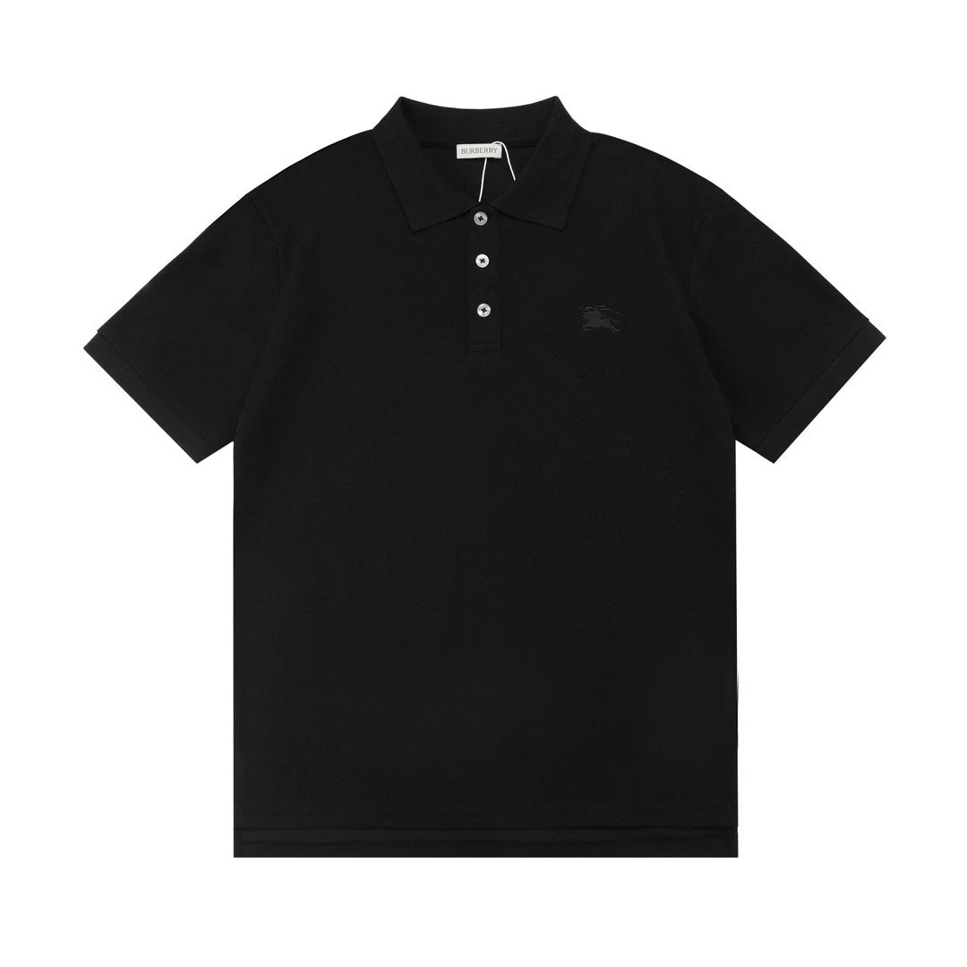 Burberry T-shirt Chest logo Embroidery POLO Shirt Lapel Short Sleeve25ss New Unisex Summer Short Sleeve OS Loose T Business Half Sleeve Shirt Plus Size T-Shirt