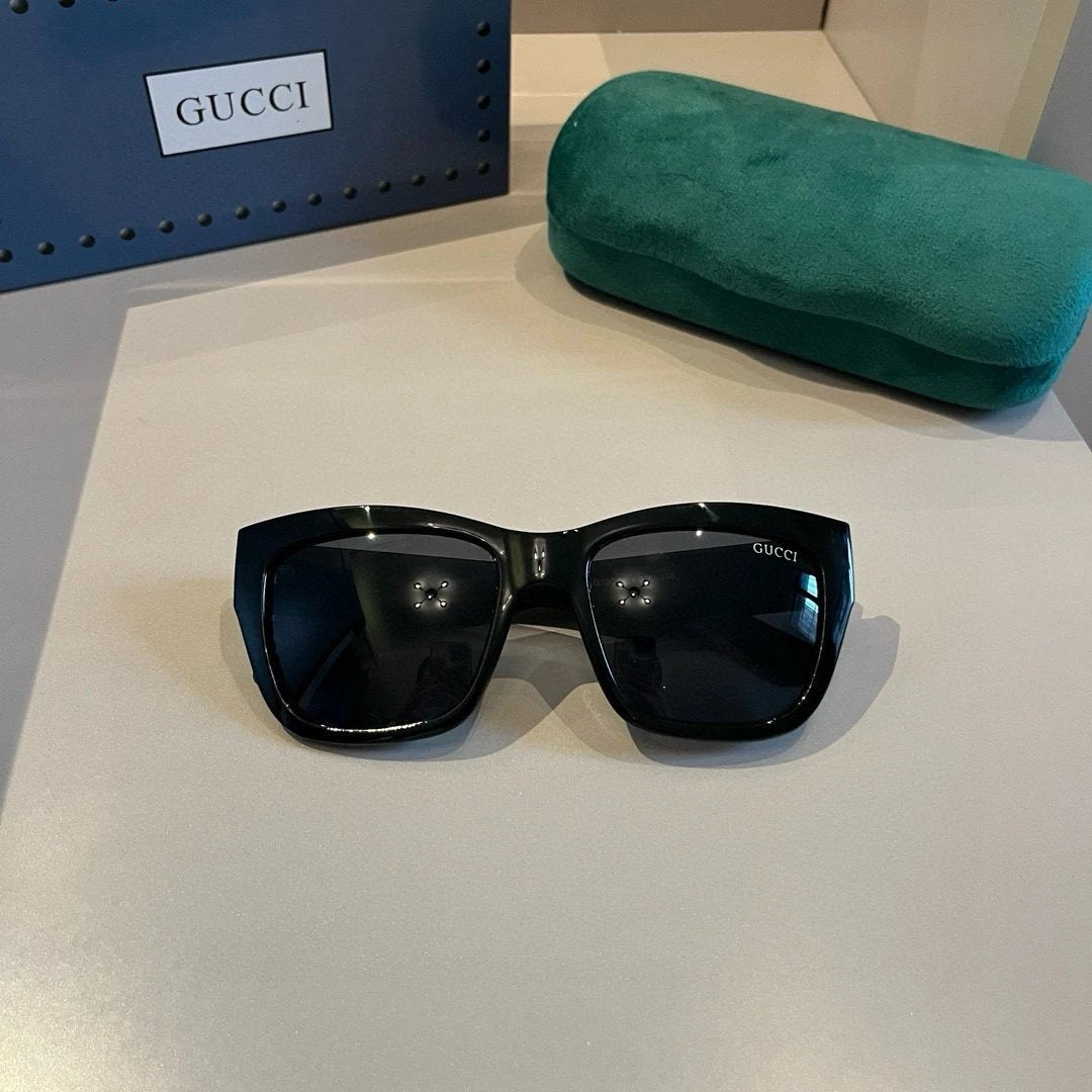 Gucci Sunglasses Double G Letter Gold Label Temple Sunglasses Slimming Non-Prescription UV Protection Unisex Couple Style Driving Beach Fishing25ss New Sports Casual Versatile