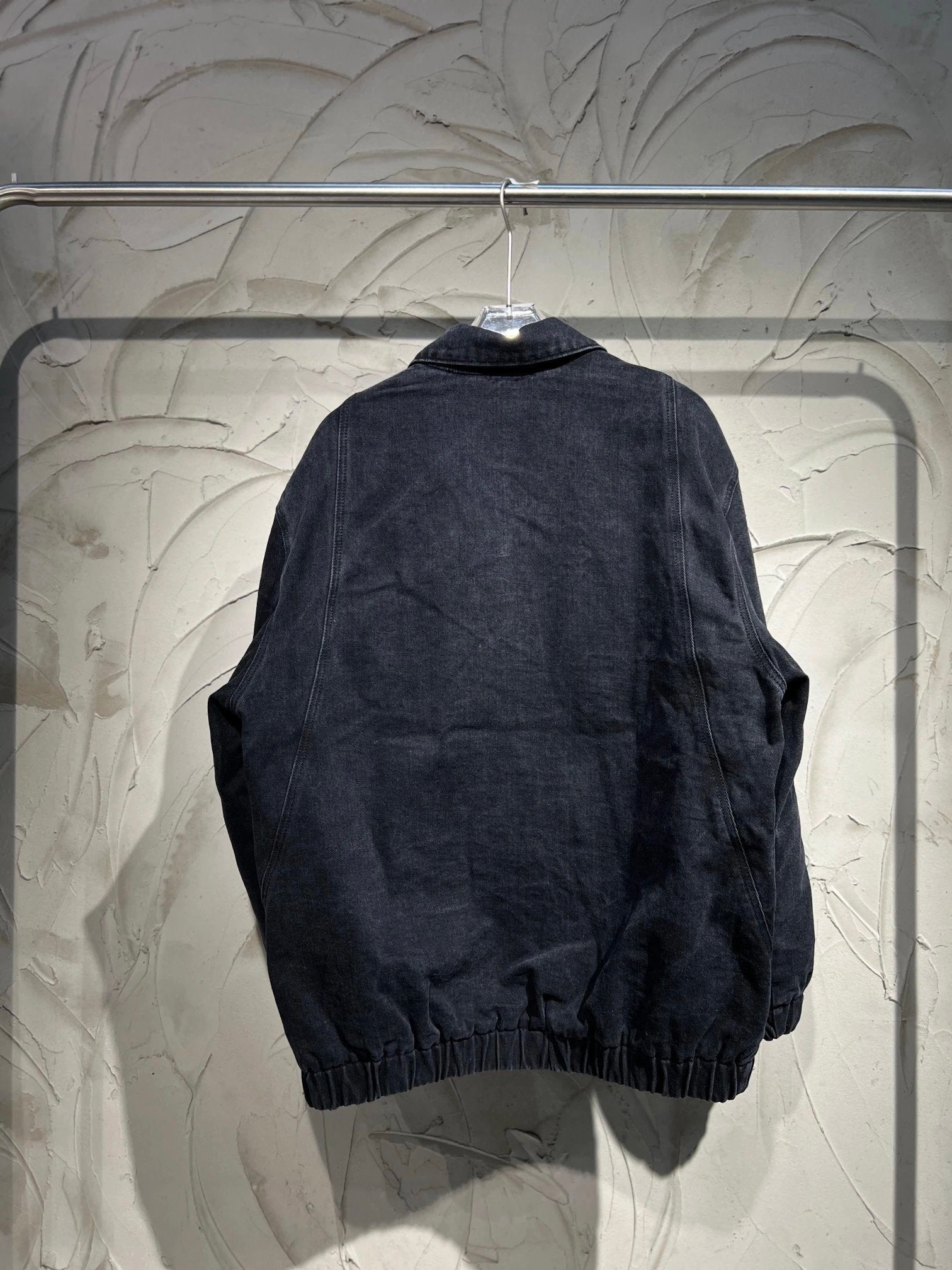 PRADA Jackets Chest Triangle Logo Denim Cotton Jacket Unisex Autumn Winter New Sports Casual Loose Versatile