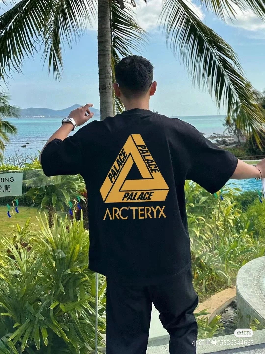 Arc'teryx T-shirt Front and back letter pattern print logo round Neck Short Sleeve25ss New Pure Cotton Unisex Style T T-shirt OS Loose Fit Base Shirt Half Sleeve T-Shirt Top Half Sleeve