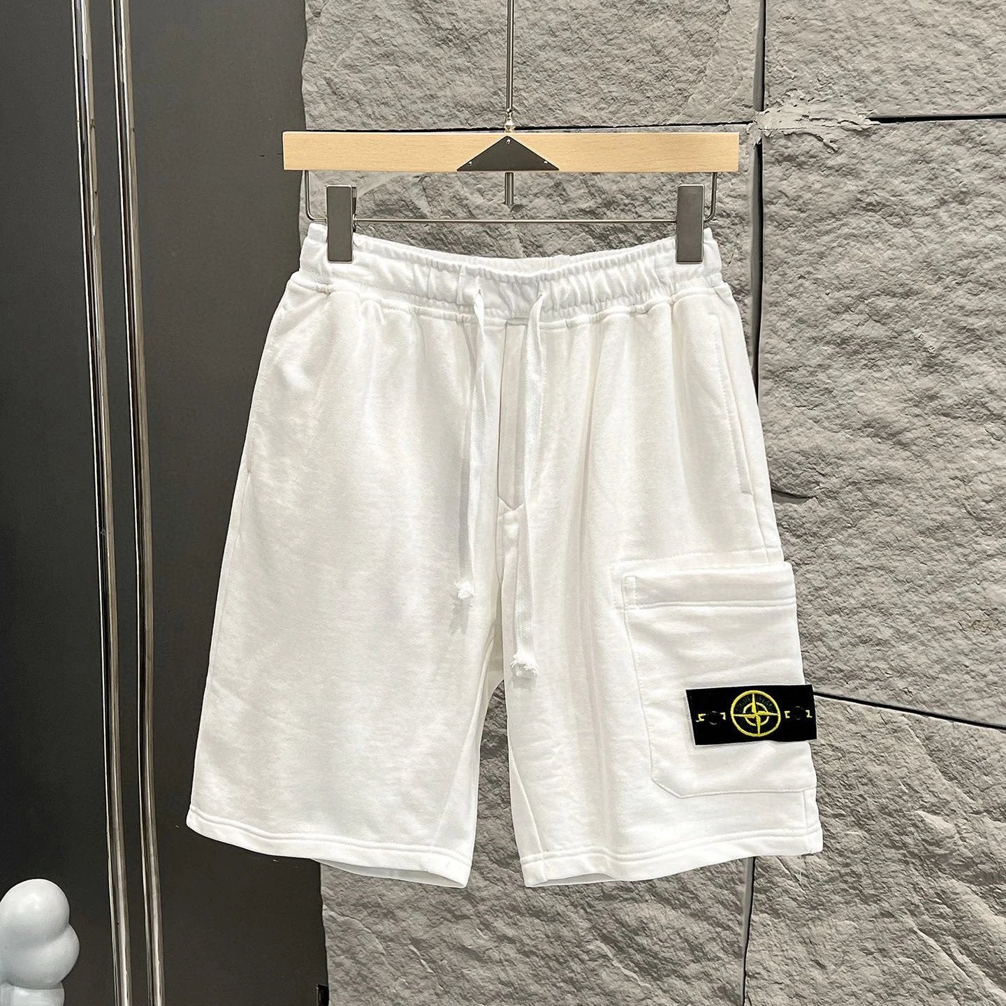 Stone Island Shorts Top Version Tooling Counter Same Style Summer Straight Shorts Casual Pure Cotton Five-Point Sports Pants for Men