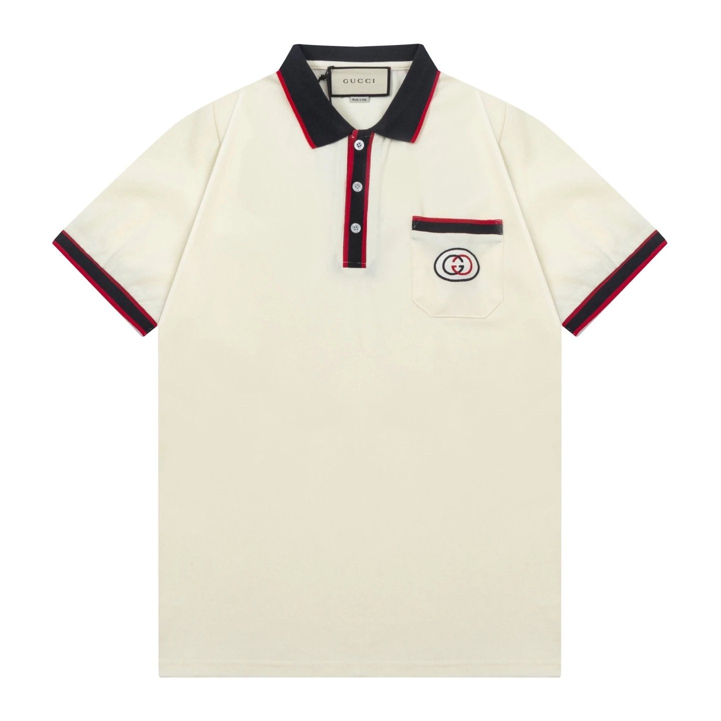 Gucci T-shirt Chest Letter Embroidery logoPOLO Shirt Lapel Short Sleeve25ss New Unisex Summer Short Sleeve OS Loose T Business Half Sleeve Shirt Plus Size T-Shirt