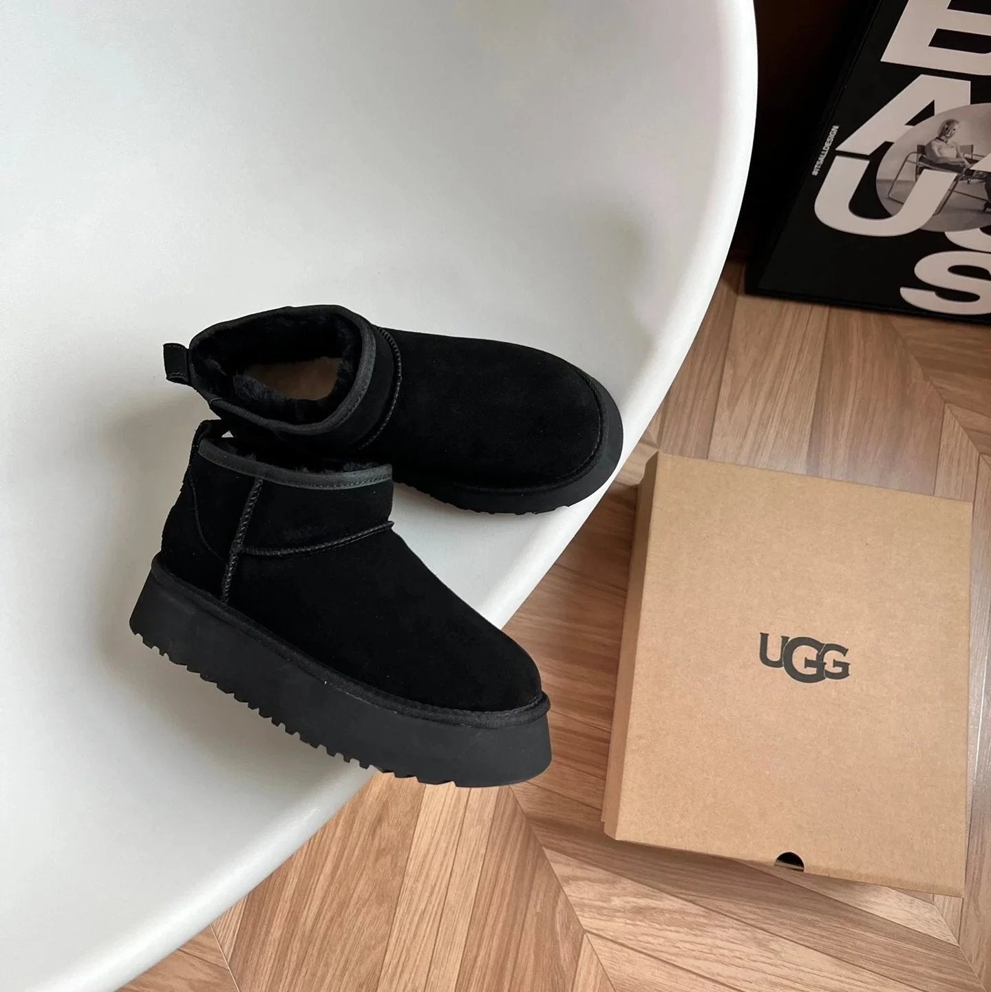 UGG Snow boots Shoes Fashion Classic Ankle Boots Combination Longfeng Fur