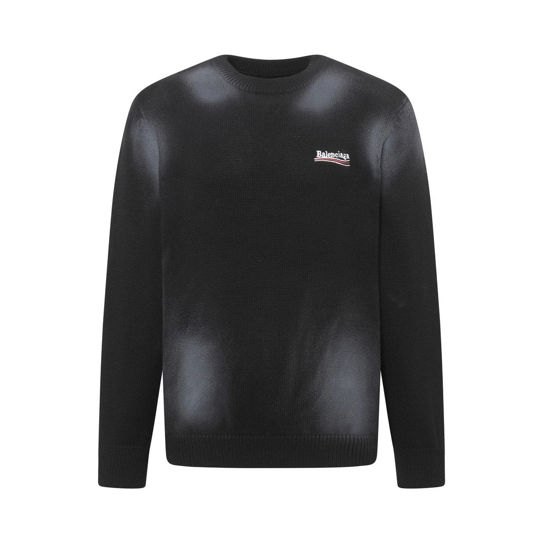 Balenciaga Sweater Classic Coke Embroidery logo round Neck Sweater os Pullover Knit Sweater Casual Loose Fit Versatile Base Layer Inner Sweater Unisex24ss Autumn and Winter New Products