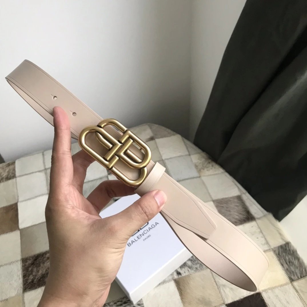 Balenciaga Belt Top version Women's Original Order Belt Fashion Retro Belt BB Distressed Men's Belt Buckle Men's and Women's Business Casual Belt Belt Women's Belt Belt Women's