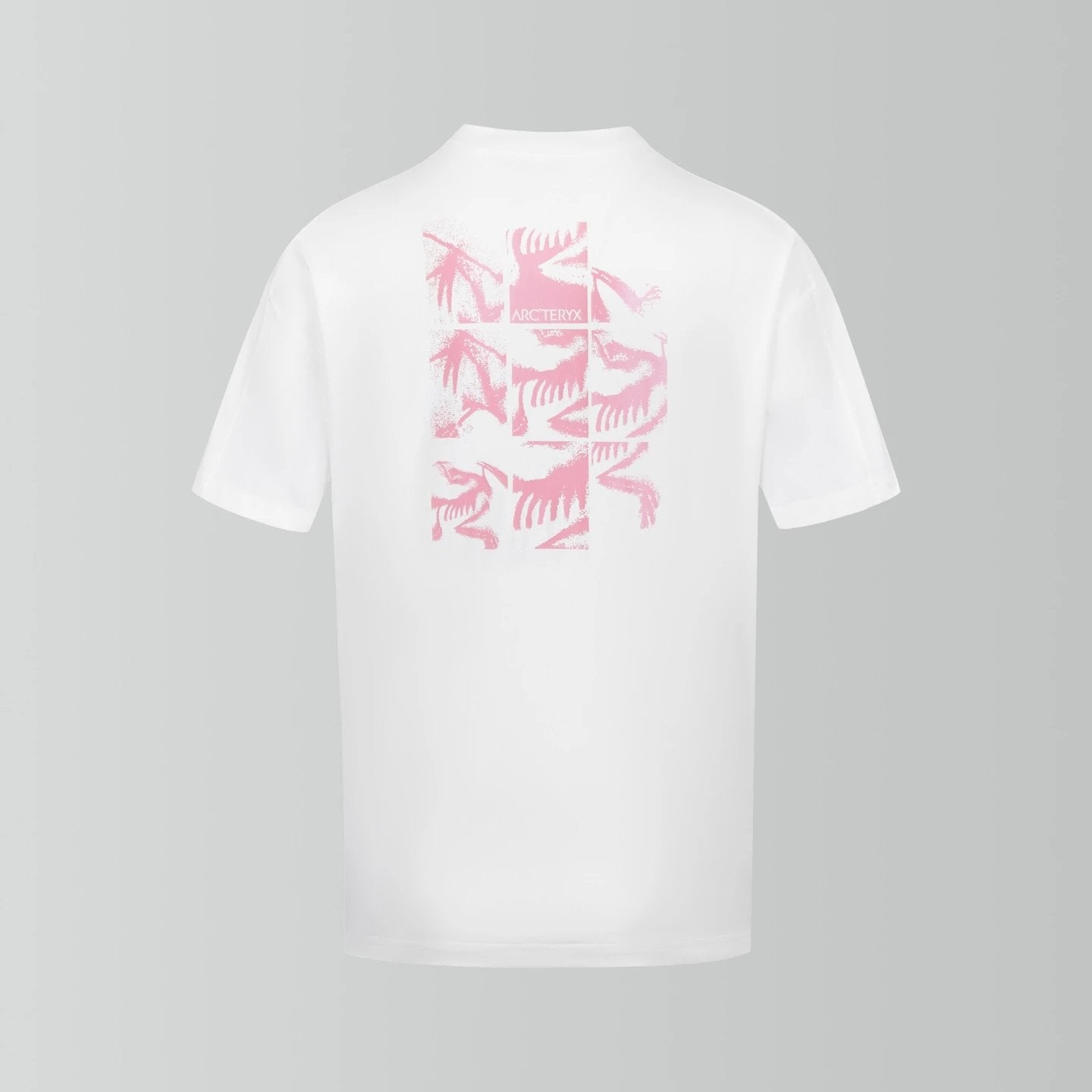 Arc'teryx T-shirt Back Nine-Grid Bird Pattern Print logo round Neck Short Sleeve25ss New pure cotton T Unisex T-Shirt OS Loose Fit Base Shirt Top Half Sleeve T-Shirt