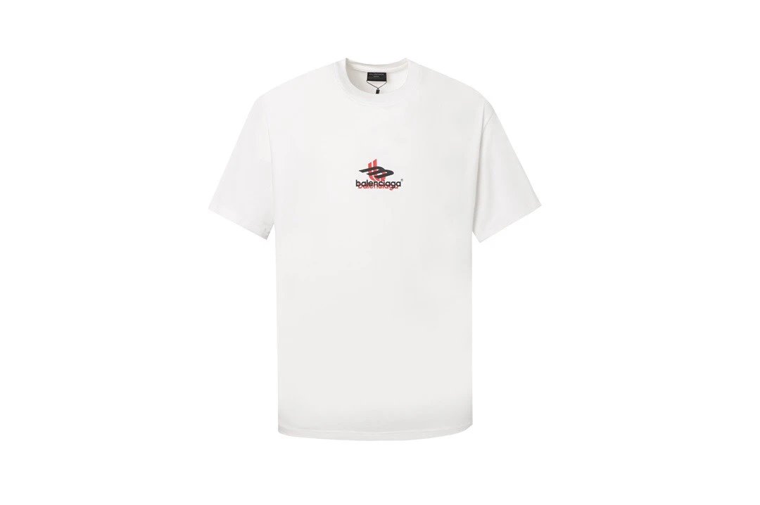 Balenciaga T-shirt Ghost logo Letter Crew Neck Short Sleeve Pure Cotton T Unisex T-Shirt OS Loose Fit Base Shirt Summer New Casual Simple T-Shirt
