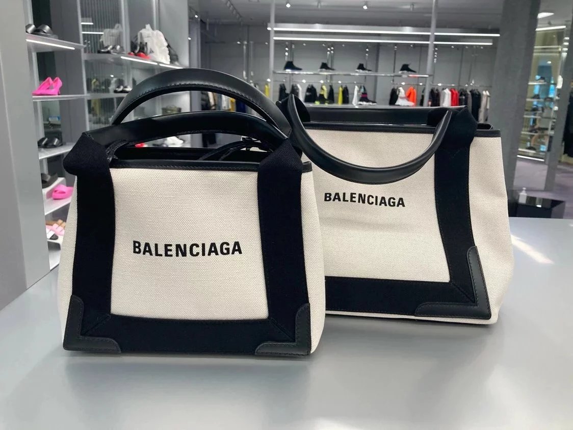 Balenciaga Bag Top version 【**Original】Classic Canvas Bag Tote Tote Bag Mummy Bag Portable Messenger Bag ga Women's Bag