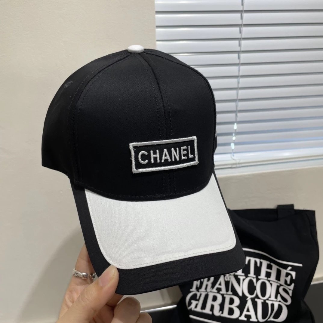 Chanel Hat Peaked Cap High Quality Sun Hat New Simple Embroidery logo Baseball Cap,New Shipment,Big Brand's Same Style Super Easy to Match,Hurry up and Buy It!Travel Essential Fashion Big Brand